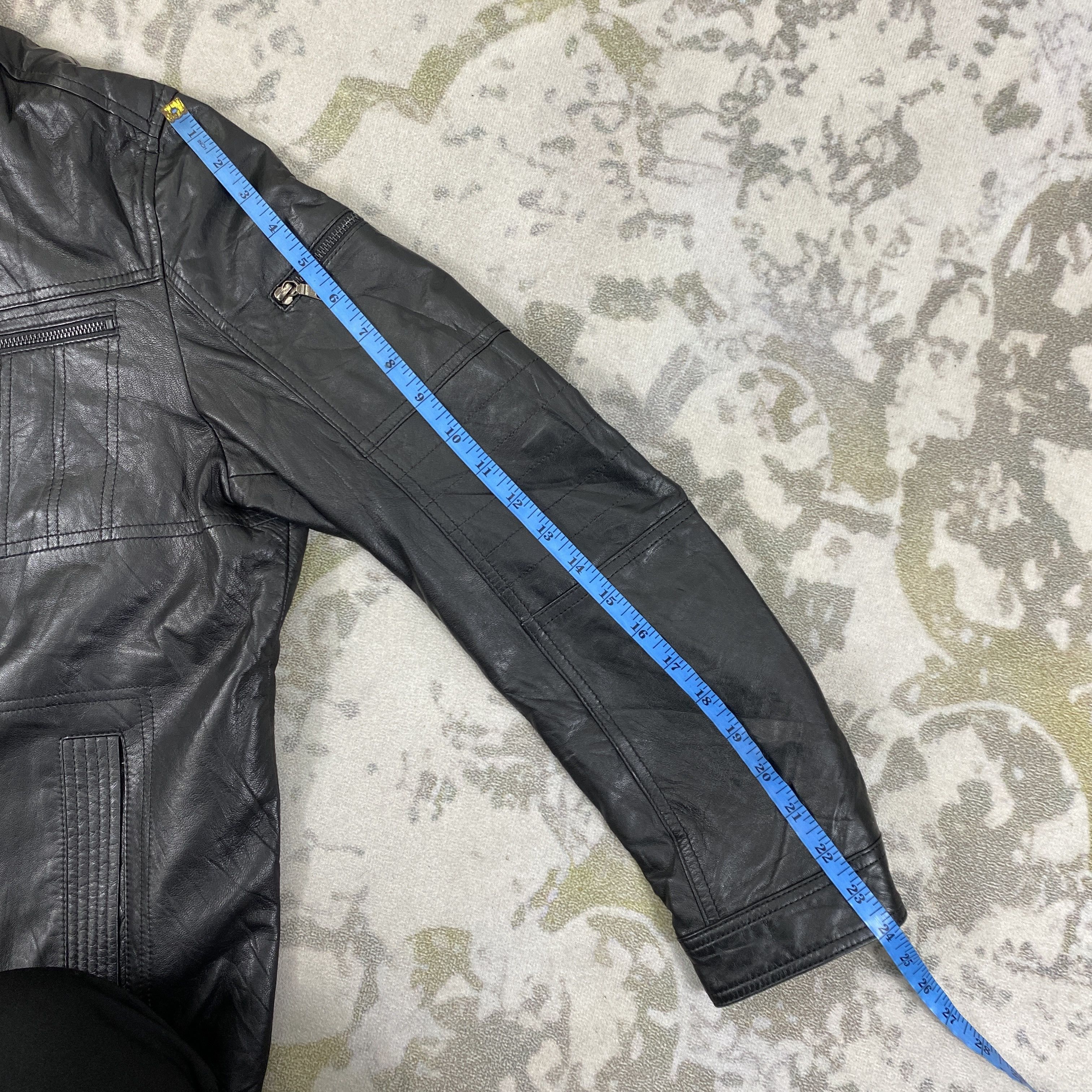 If Six Was Nine Vintage Massimo Collection Biker Black Jacket- J427 Size US L / EU 52-54 / 3 - 4 Thumbnail