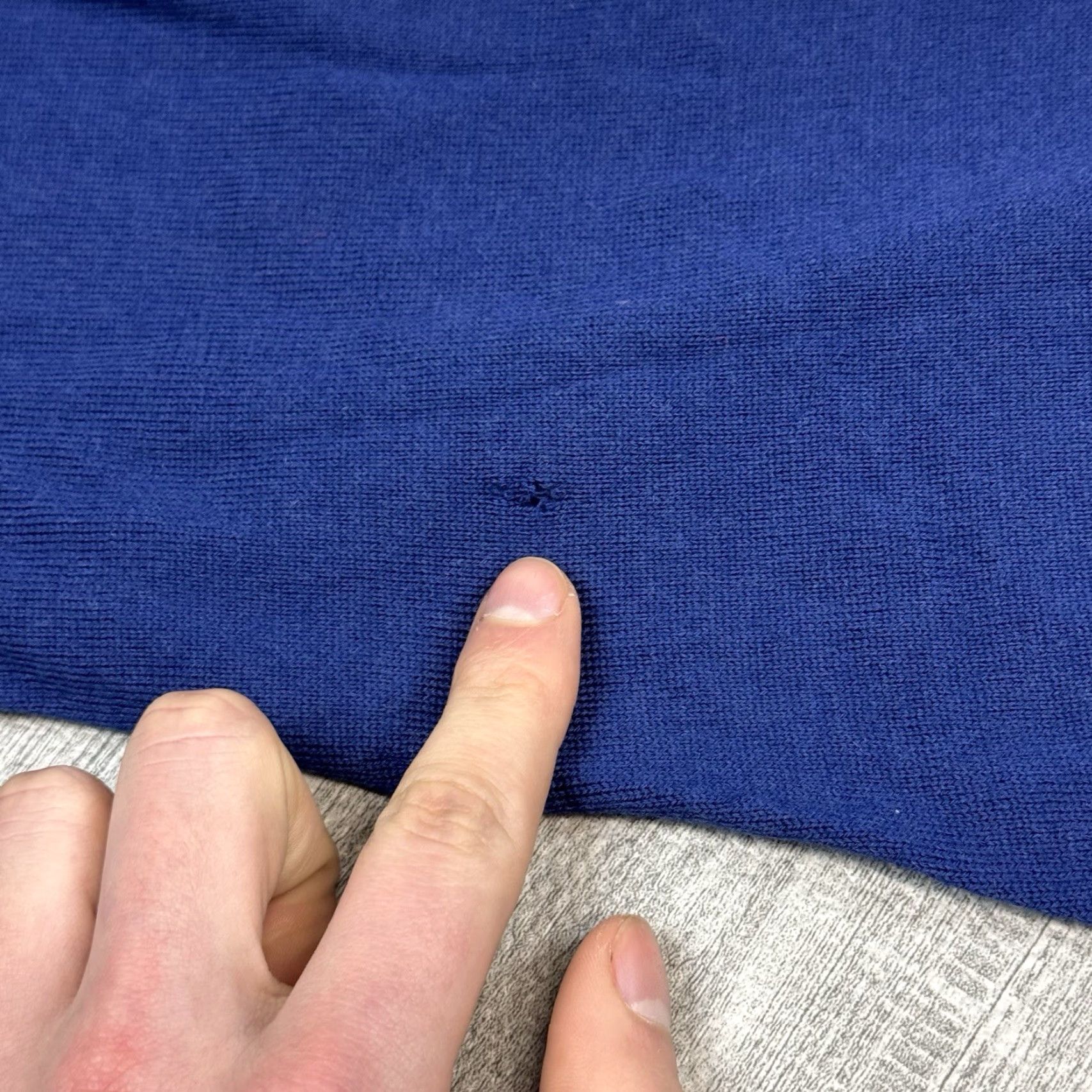Corneliani CORNELIANI Men's Blue Wool Sweater EU 54 US 44 L Collared Fine Knit Luxury Size US XXL / EU 58 / 5 - 5 Thumbnail