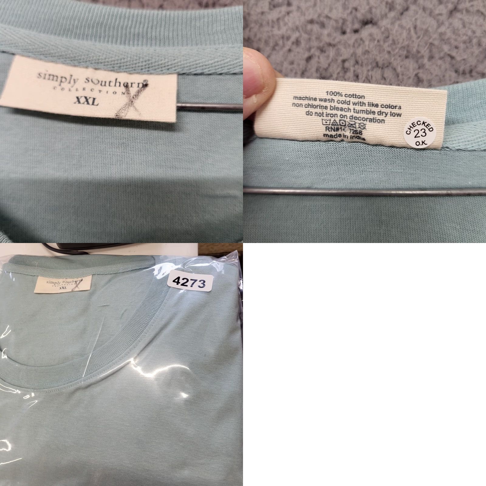 Vintage Simply Southern T-Shirt Woman’s Size XXL Green Live Your Story Love Your Journey Turtle Crew Neck Short Sleeve Adult Womens Regular Shirt Size XXL / US 16-18 / IT 52-54 - 8 Thumbnail