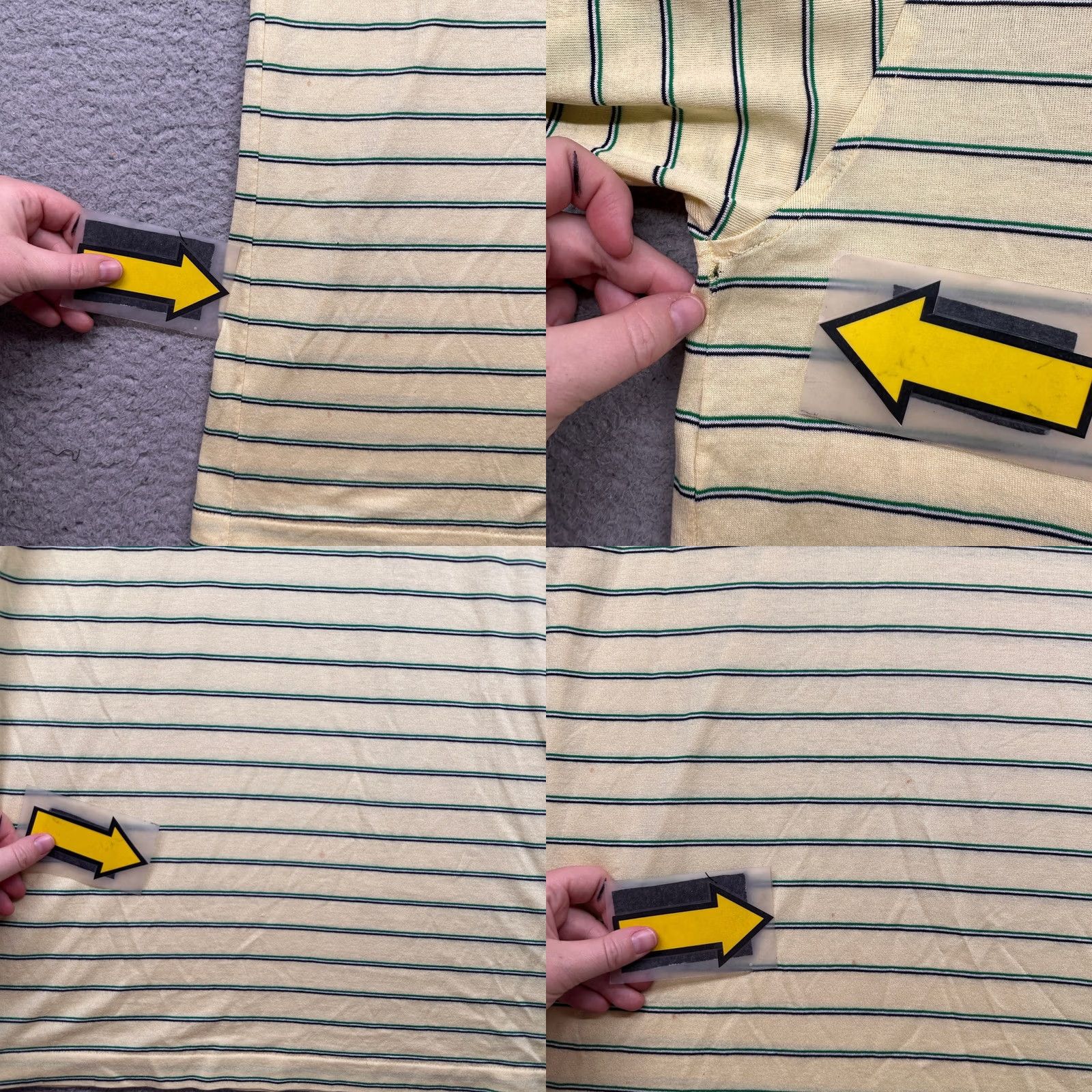 Vintage VINTAGE LL Bean Polo Shirt Mens XL Short Sleeve Striped Yellow Green 80s Size US XL / EU 56 / 4 - 8 Thumbnail