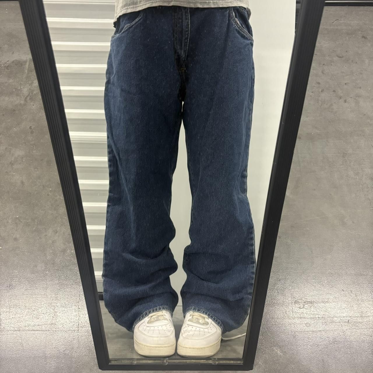 Vintage Crazy Vintage Y2K/2000s Super Baggy Workwear Style Medium Wash Denim Jeans! Size US 40 / EU 56 - 1 Thumbnail