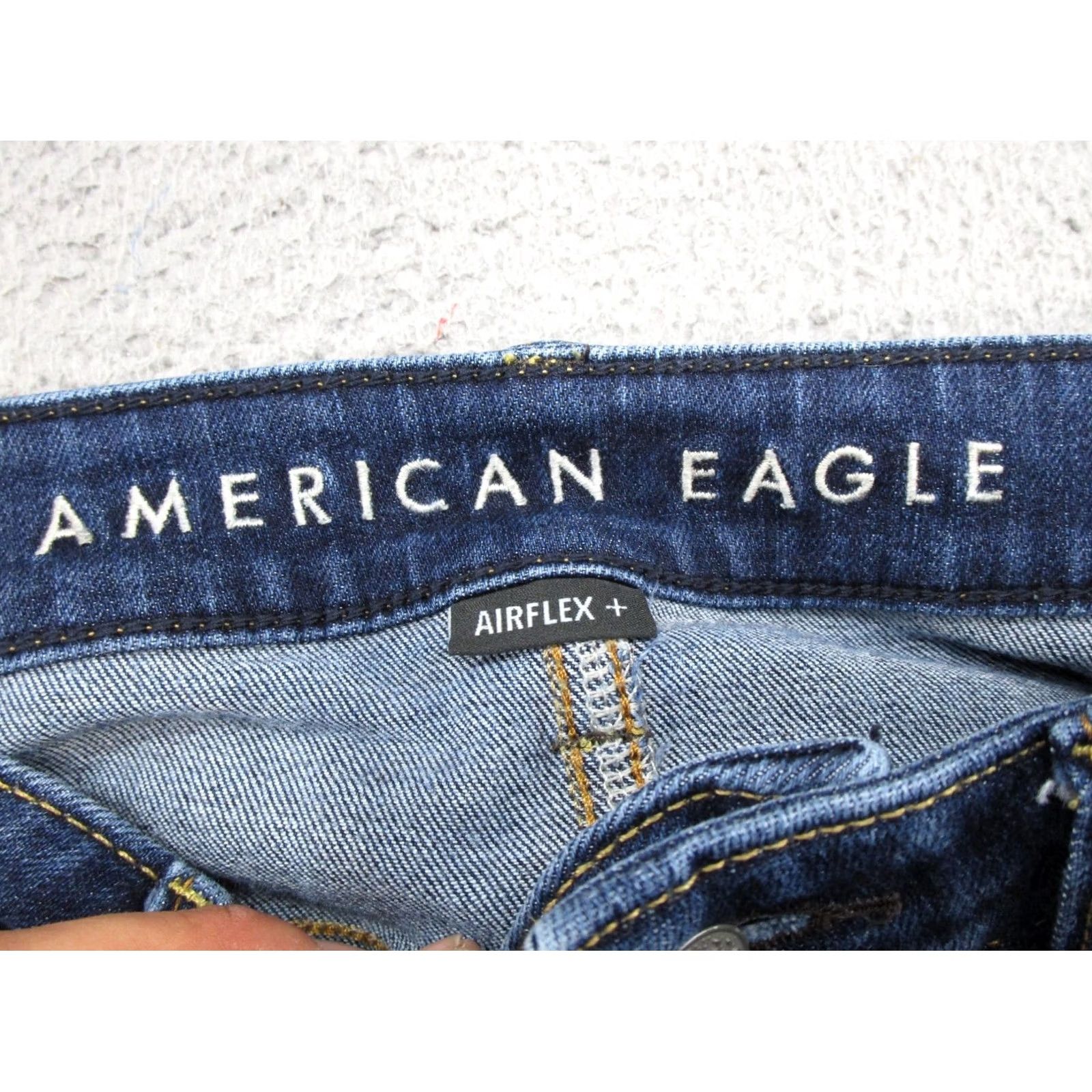 American Eagle Outfitters American Eagle Outfitters Jeans Mens 30x34 Skinny Airflex Athletic Blue Denim 5-Pocket Stretch Rise Mid Vintage No Size US 30 / EU 46 - 4 Thumbnail