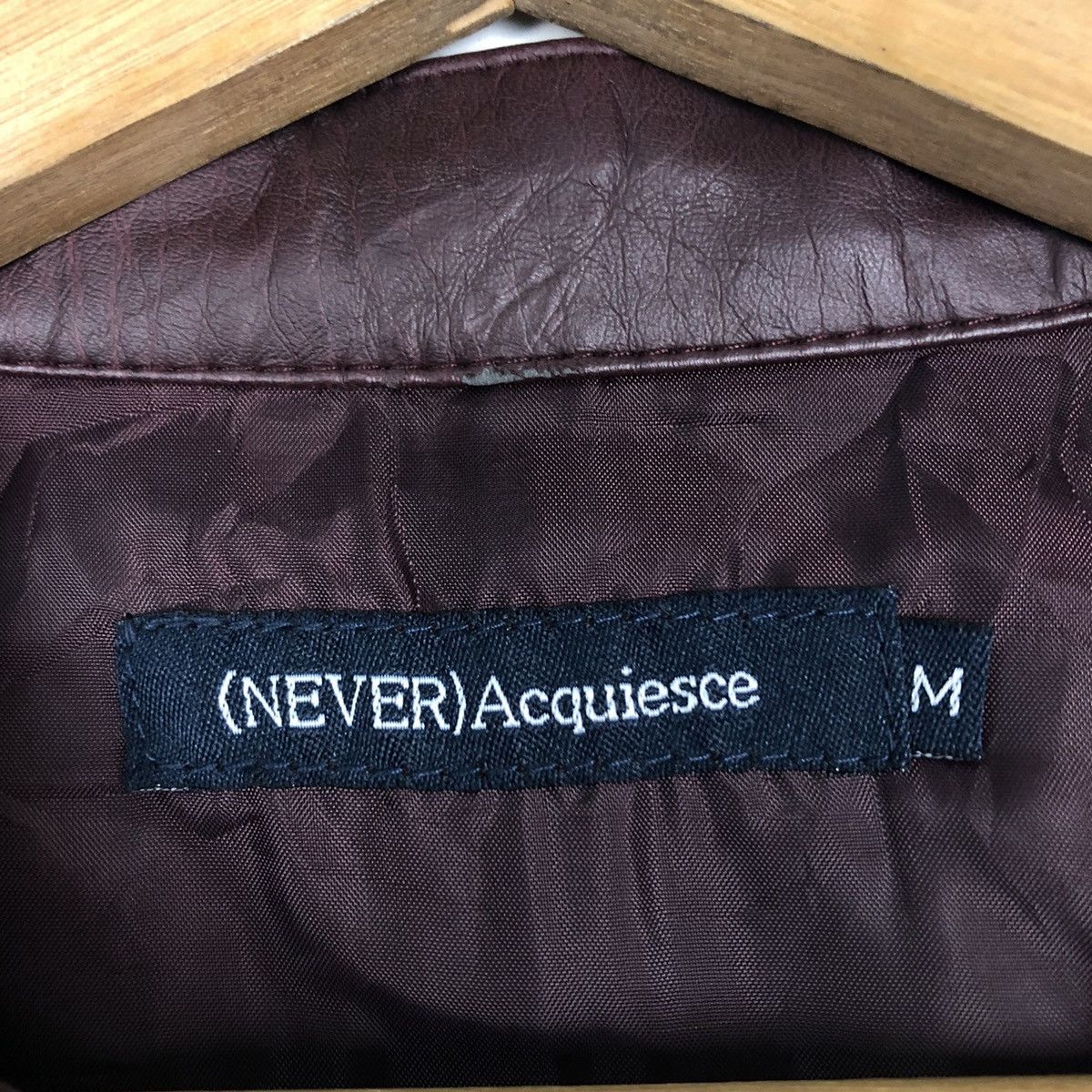 Japanese Brand VINTAGE BIKER SOFT LEATHER JACKET NEVER ACQUIESCE RICK OWENS Size US M / EU 48-50 / 2 - 12 Thumbnail