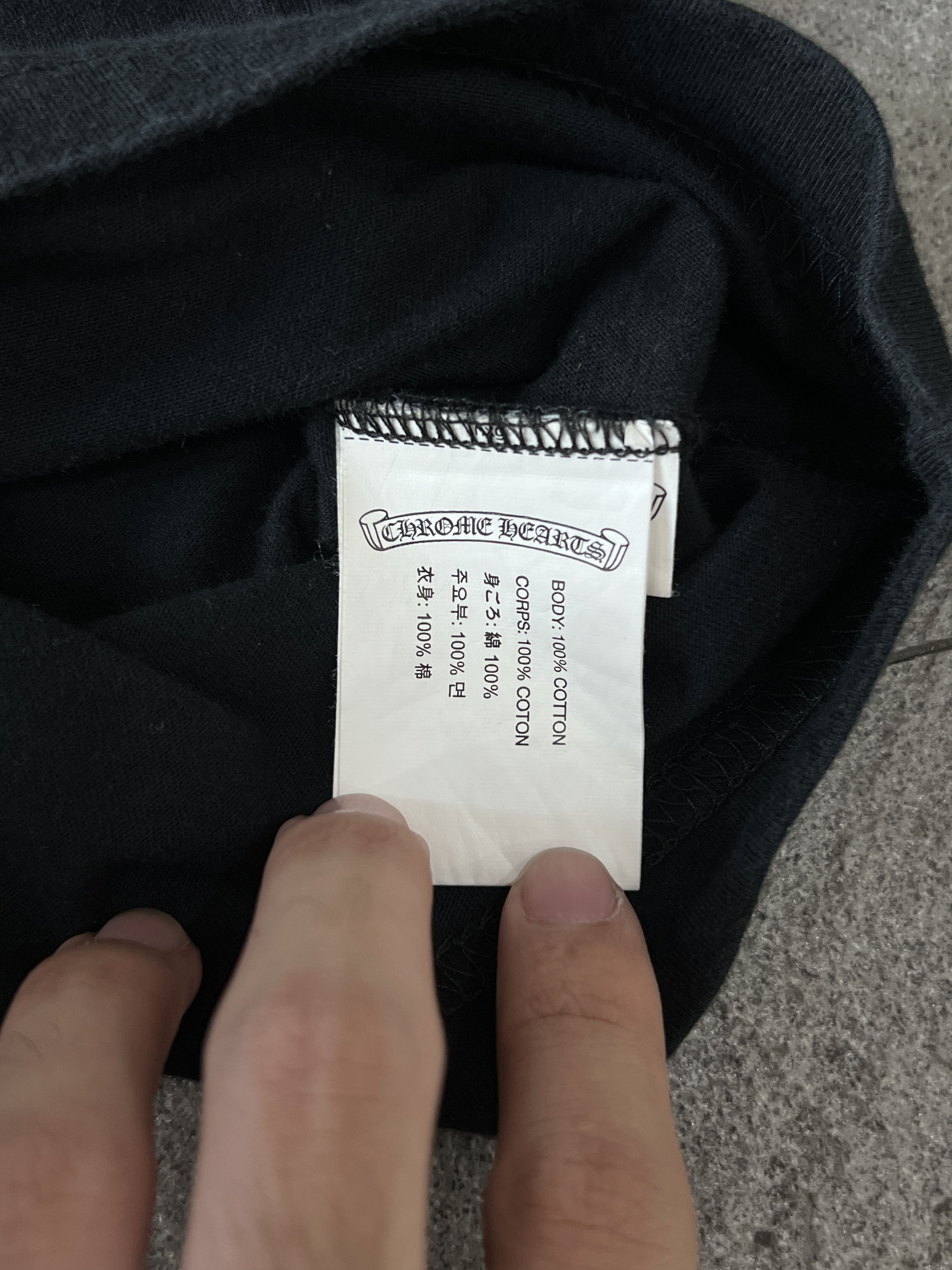 Chrome Hearts Chrome Hearts Orange Cross Pocket Tee Black Medium Size US M / EU 48-50 / 2 - 8 Thumbnail