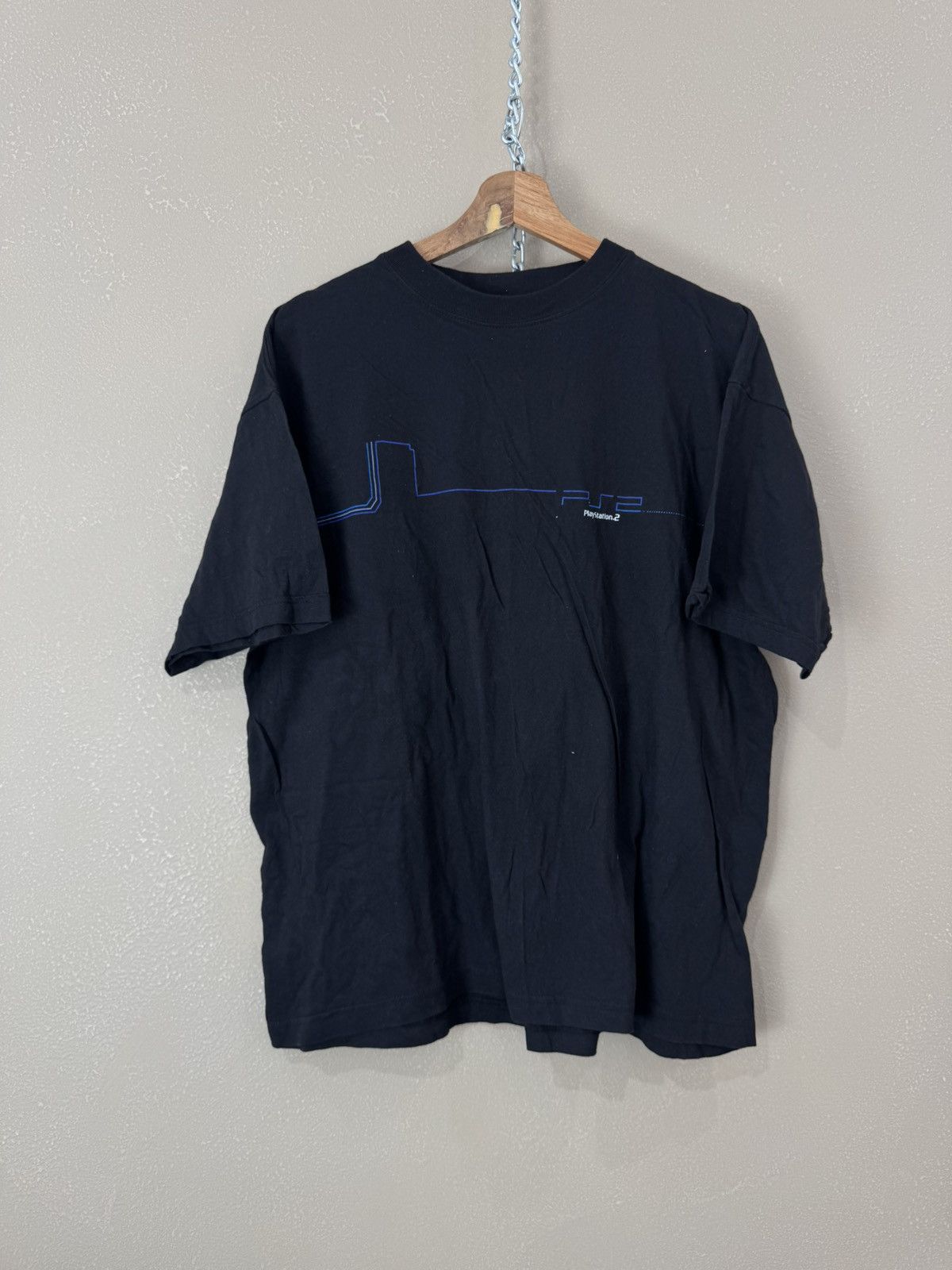 Other Vintage Promo PlayStation 2 PS2 T Shirt Early 2000 90s boxy Size US XL / EU 56 / 4 - 1 Thumbnail