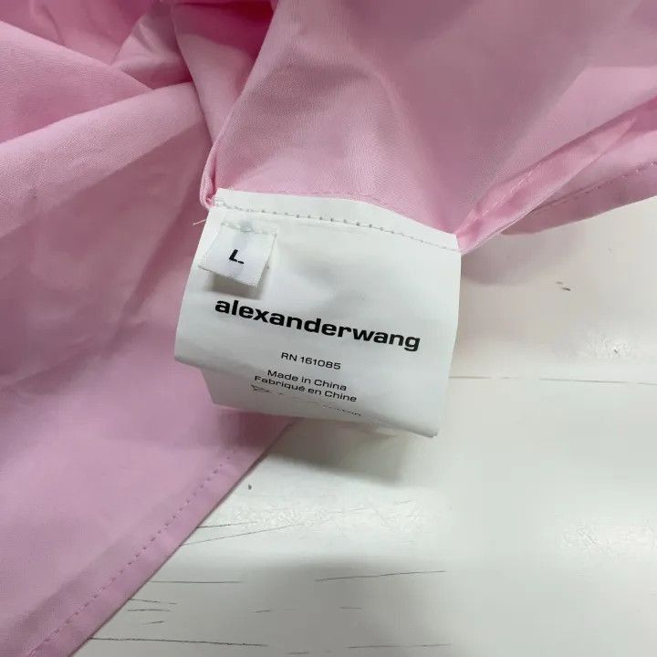 Alexander Wang Alexander Wang Pink Long Sleeve Button-Up Shirt - Size L / US 10 / IT 46 - 3 Thumbnail