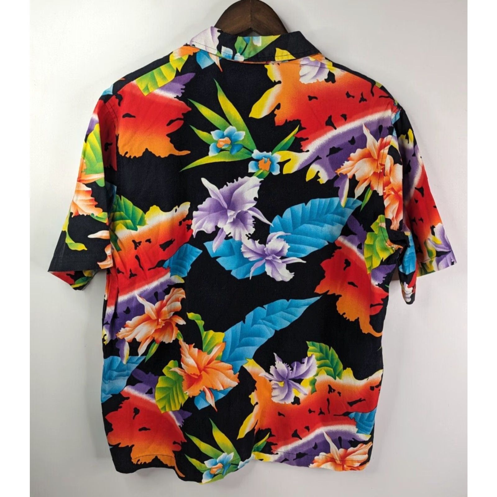 Vintage VINTAGE Morey Boogie Shirt Floral Hawaiian Style 80s XL Blue Men Button-Up Short Sleeve USA Made Size US XL / EU 56 / 4 - 2 Thumbnail