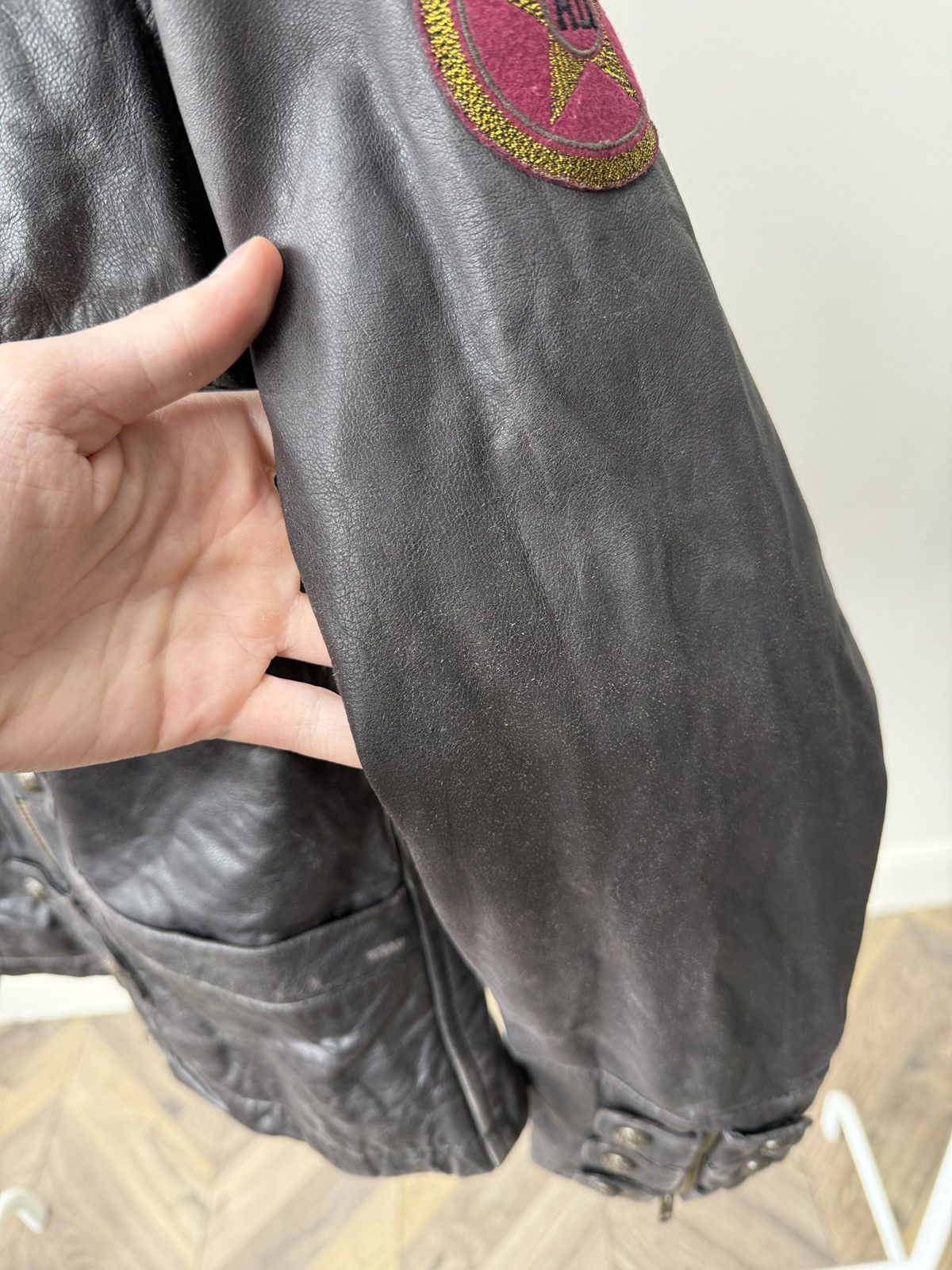 Harley Davidson Vintage Harley-Davidson Archive Faded Leather Women's Jacket Size S / US 4 / IT 40 - 12 Thumbnail