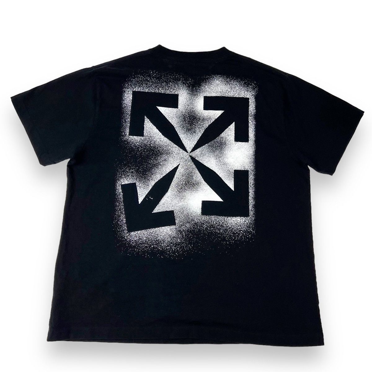 Off-White Off-White Stencil Arrows Black T Shirt Size US L / EU 52-54 / 3 - 3 Thumbnail