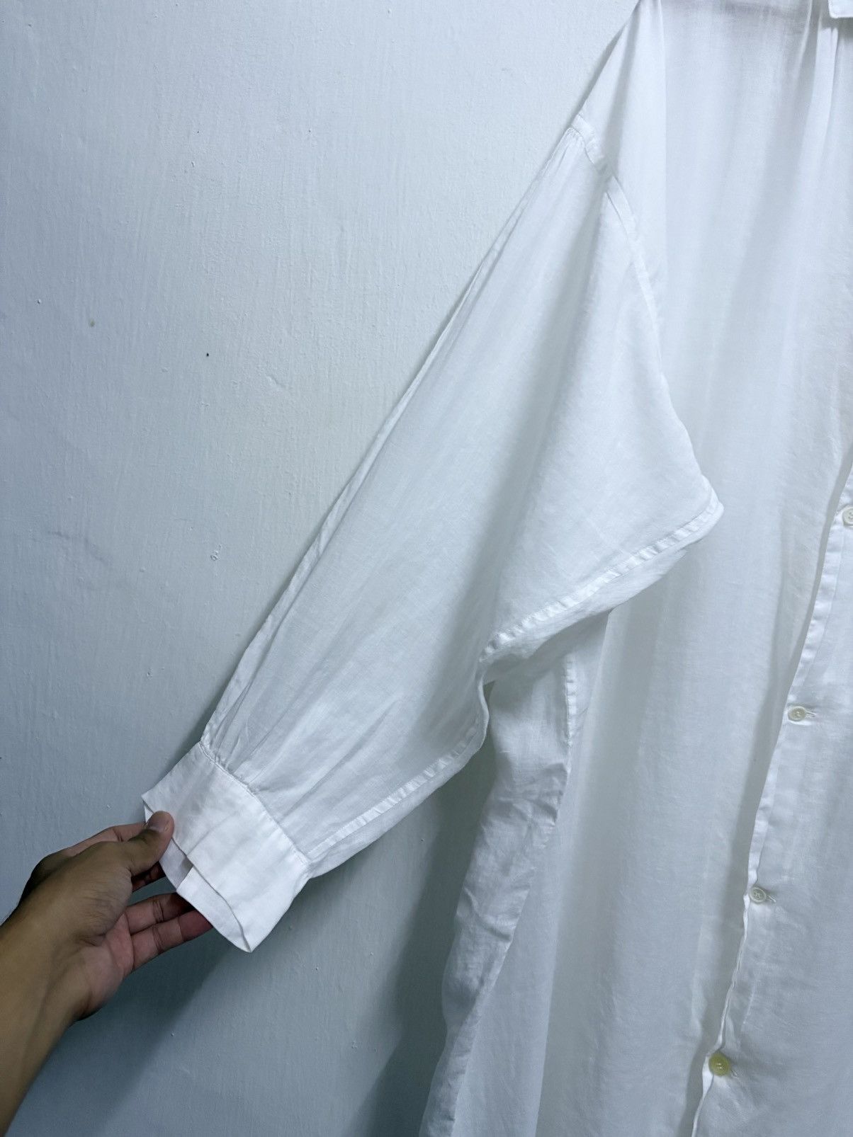 Yohji Yamamoto S/S 2018 Y's Yohji Yamamoto - Avant Garde White Blouse Size XS / US 0-2 / IT 36-38 - 10 Thumbnail