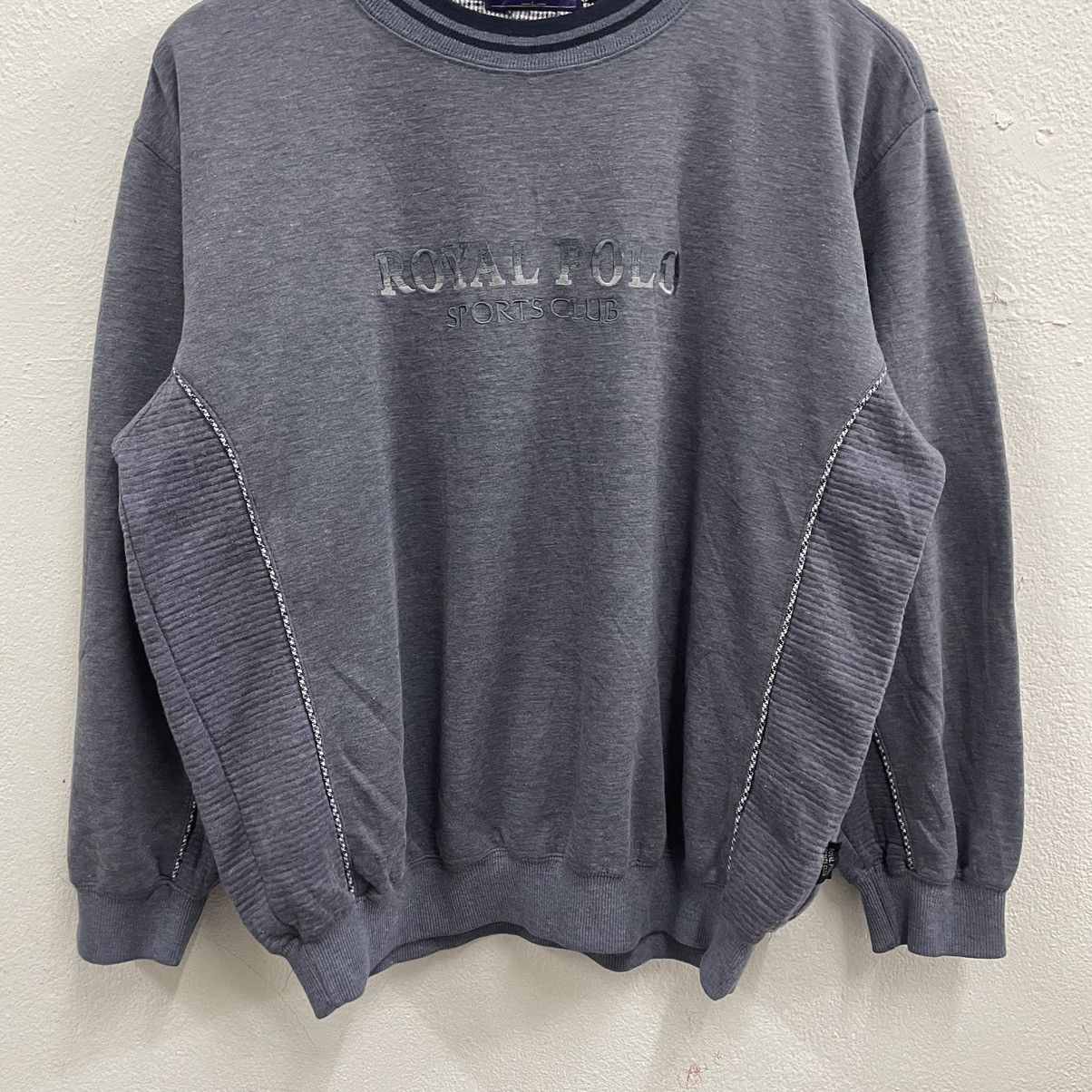 Polo Ralph Lauren × Vintage 🔥Vintage Royal Polo Sports Club Big Spellout Sweatshirts Size US M / EU 48-50 / 2 - 4 Thumbnail