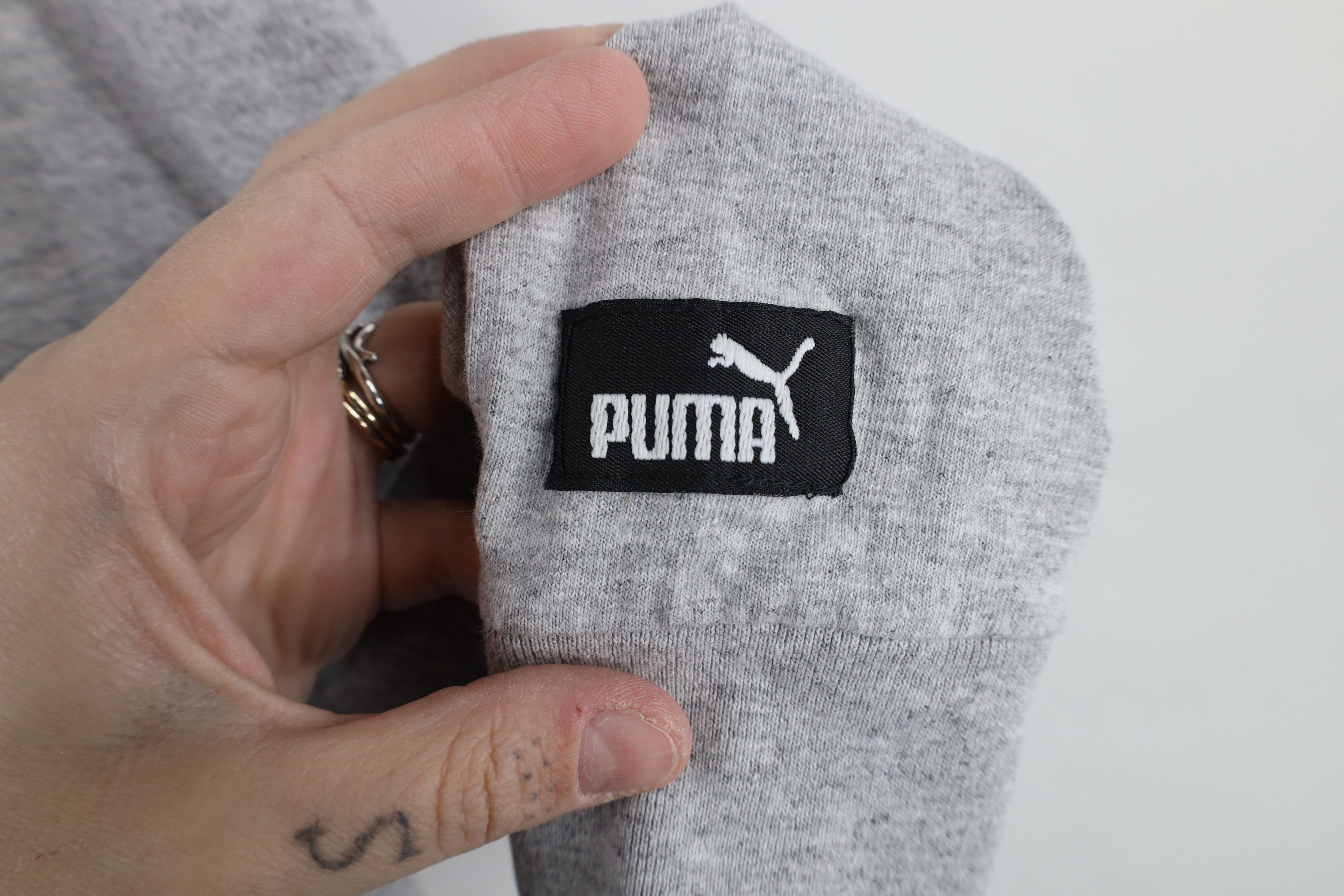 Puma × Vintage Vtg 90s Puma Cleveland Dawg Pound Mock Neck T-Shirt Gray Size US L / EU 52-54 / 3 - 4 Thumbnail