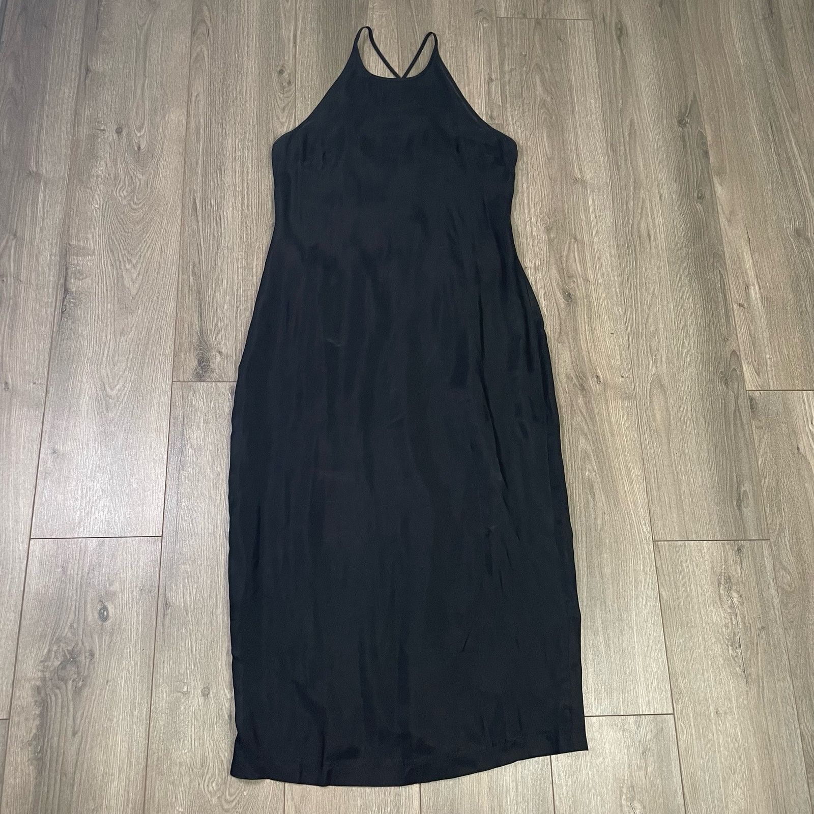 Madewell Madewell Crisscross Cupro Chic Midi Slip Dress US Women's 4 Size S / US 4 / IT 40 - 1 Thumbnail