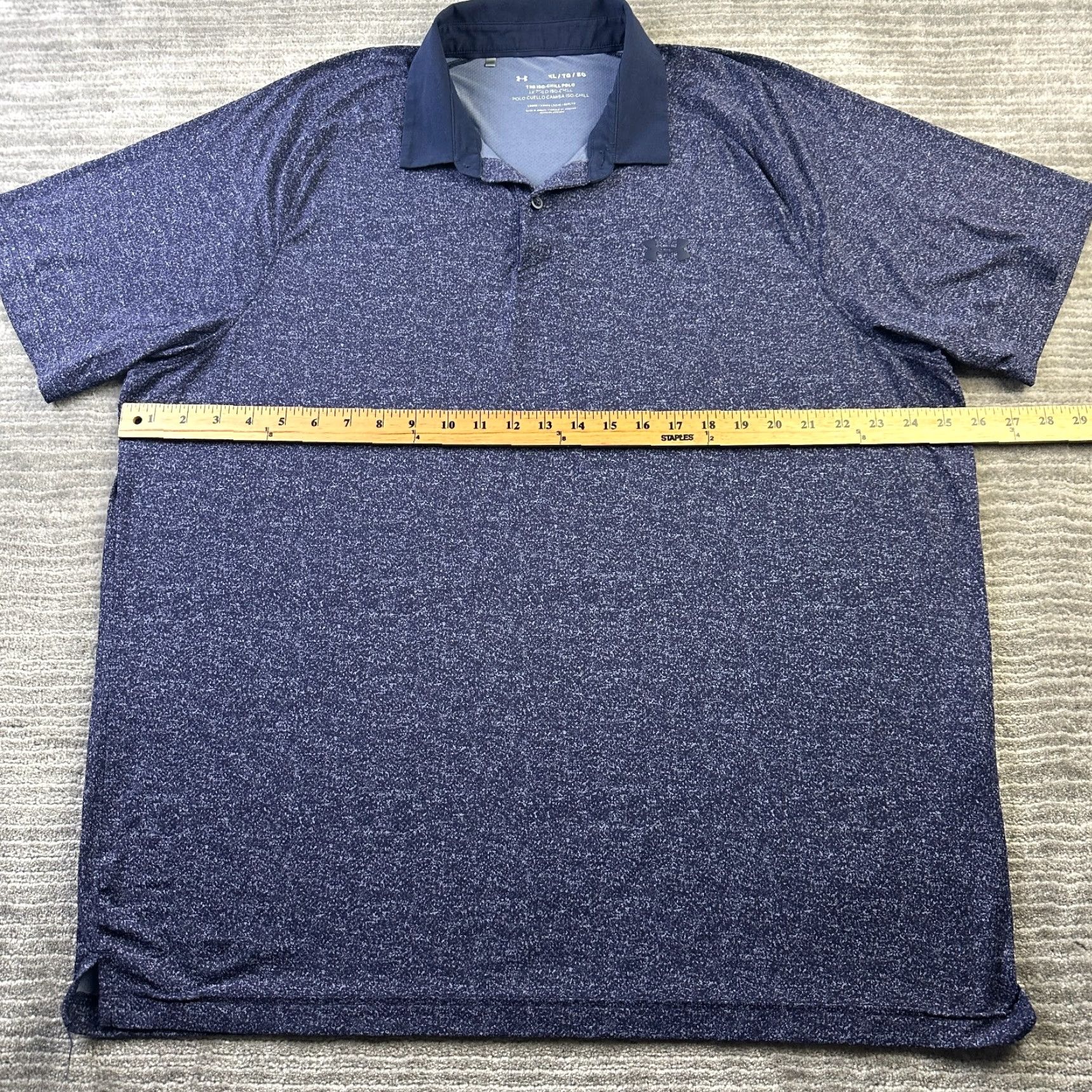 Under Armour Under Armour Polo Shirt Mens XL Blue Golf Iso Chill Short Sleeve Collared Button Size US XL / EU 56 / 4 - 6 Thumbnail
