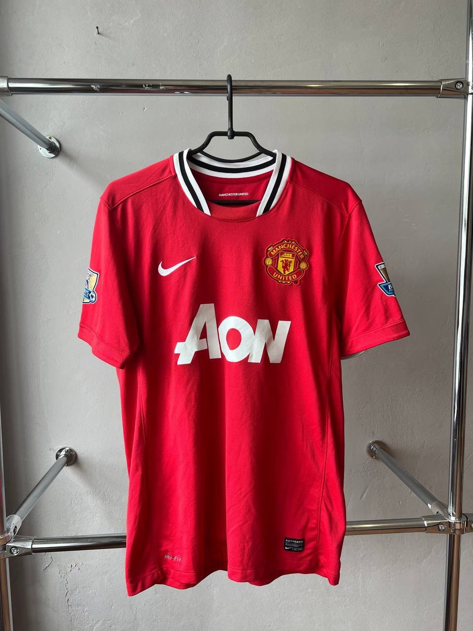 Nike 2010/11 MANCHESTER UNITED #10 ROONEY NIKE HOME SOCCER JERSEY Size US M / EU 48-50 / 2 - 3 Thumbnail