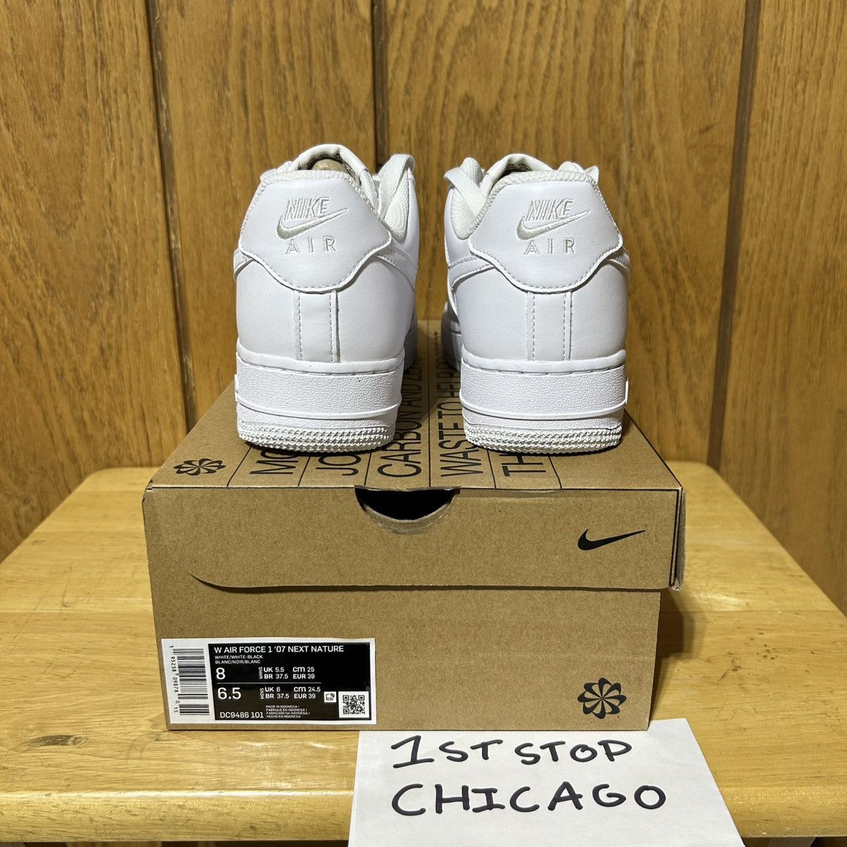 Nike Nike Air Force 1 Low Next Nature White DC9486-101 Size 8 NEW Size US 8 / IT 38 - 4 Thumbnail