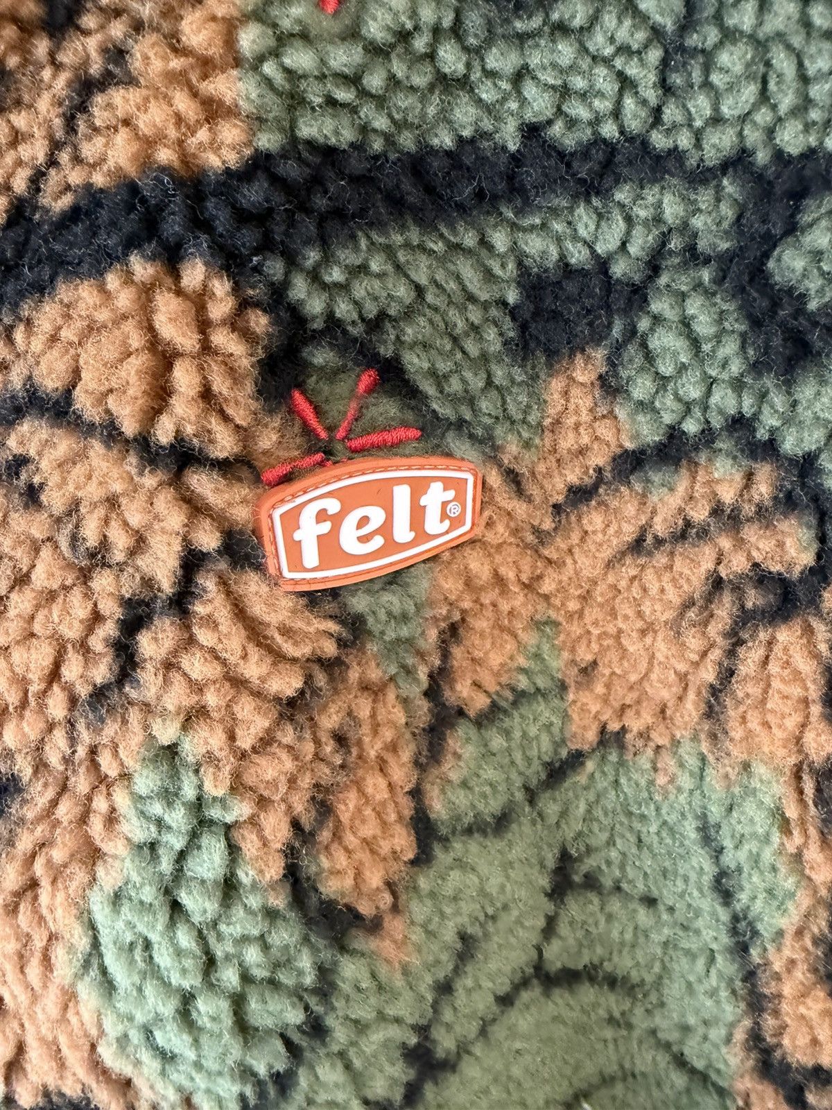 FELT FELT “Forest Bloom” Green Forest Sherpa Jacket Size US S / EU 44-46 / 1 - 3 Thumbnail