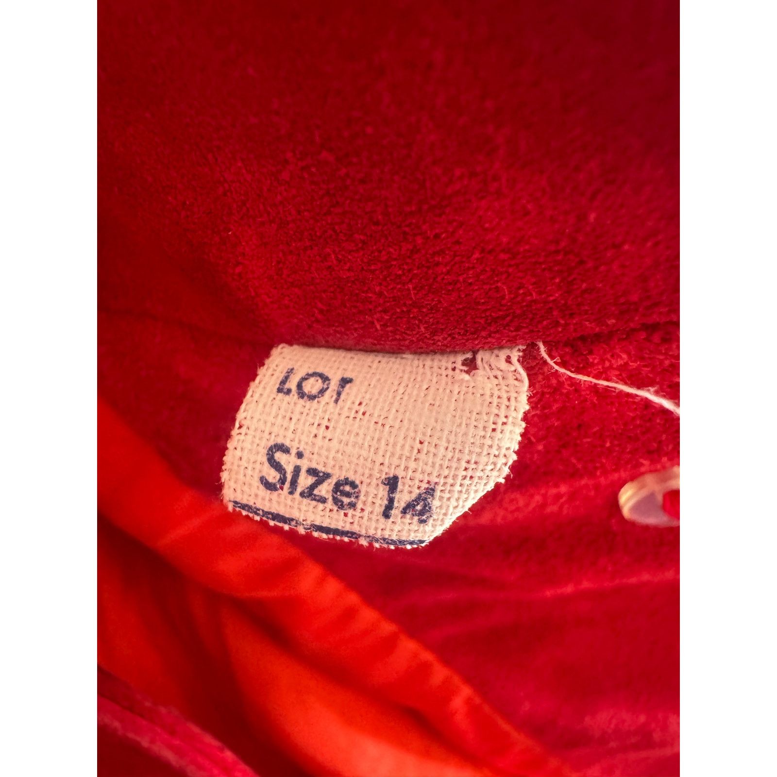Other Vintage Split End Ltd Red Suede Blazer Jacket Size 14 Size XL / US 12-14 / IT 48-50 - 6 Thumbnail