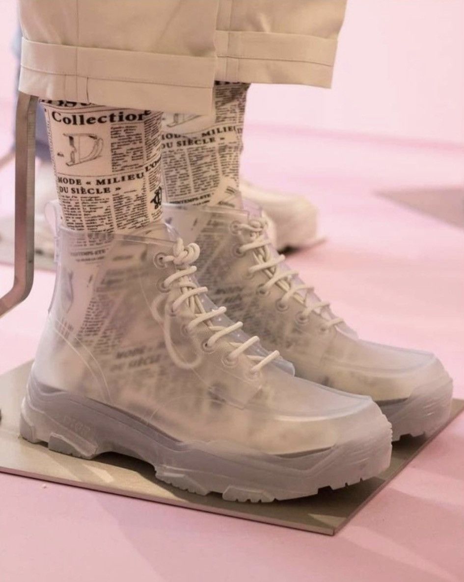 Dior Dior x Daniel Arsham Transparent Relic Boots | Grailed