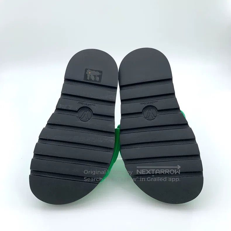 Louis Vuitton Louis Vuitton Green logo presbyopic embossed flat slippers Size US 5.5 / IT 35.5 - 5 Thumbnail