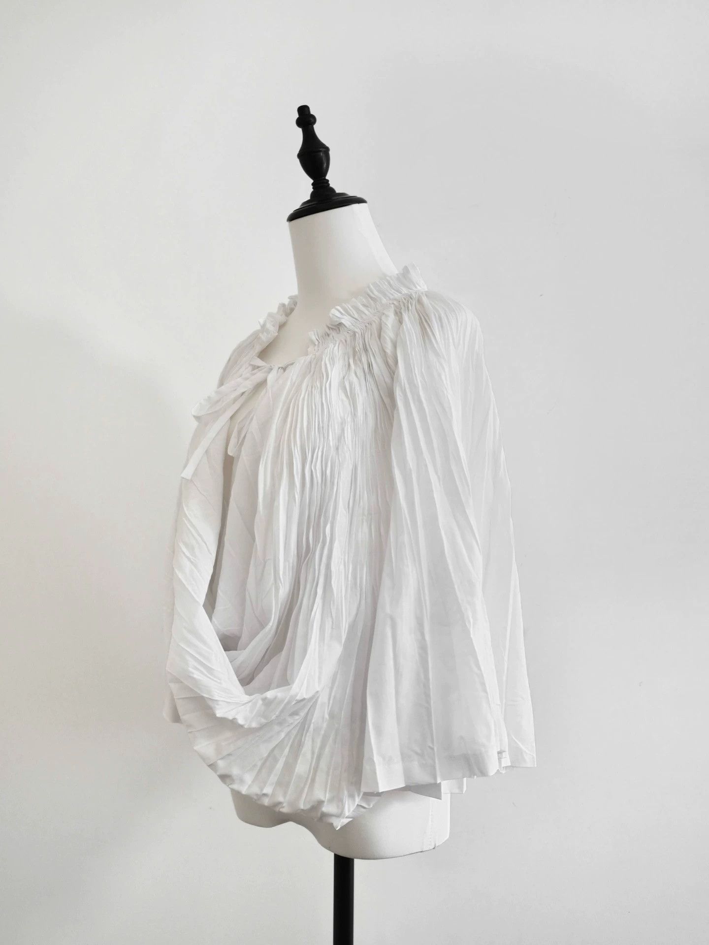 Junya Watanabe Junya Watanabe 2009SS Pleated Tie Neck Shirt XS Size XS / US 0-2 / IT 36-38 - 6 Thumbnail