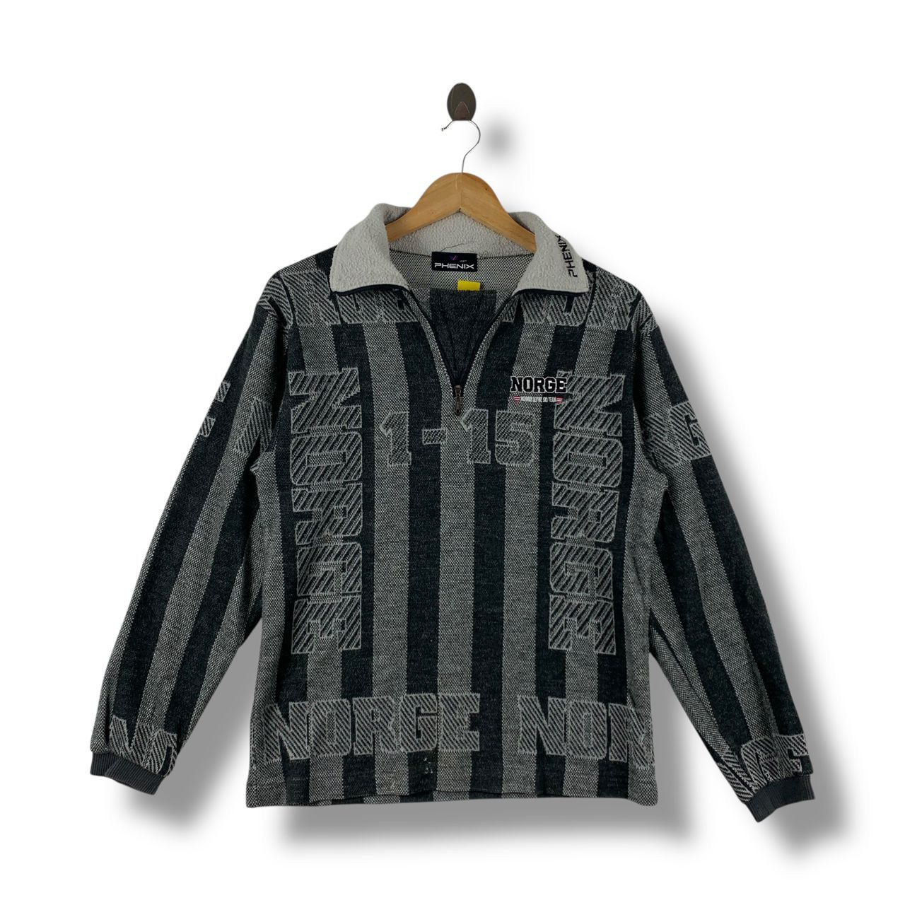 Phenix Vintage PHENIX Norge half zipper full print sweatshirt Size US M / EU 48-50 / 2 - 1 Thumbnail