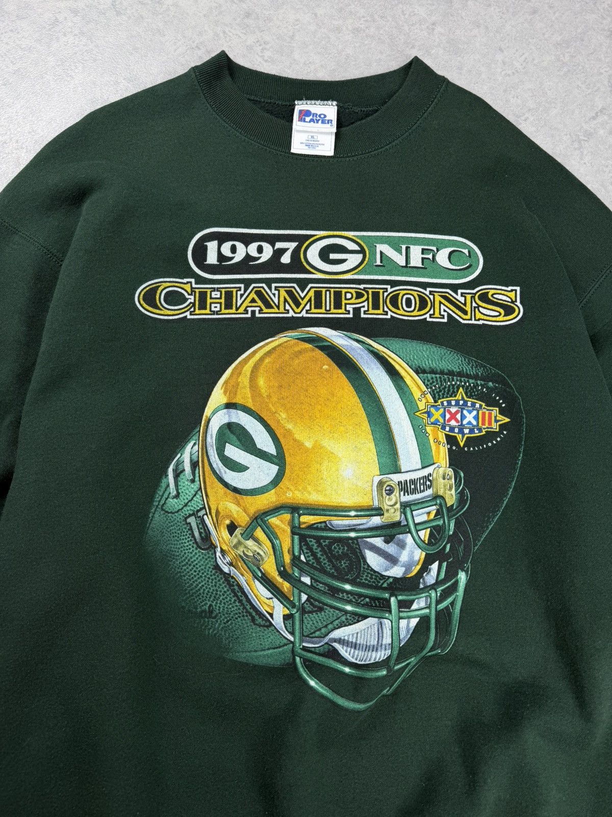 Pro Player 1997 Green Bay Packers NFC Champions Crewneck Sweatshirt Size US XL / EU 56 / 4 - 5 Thumbnail