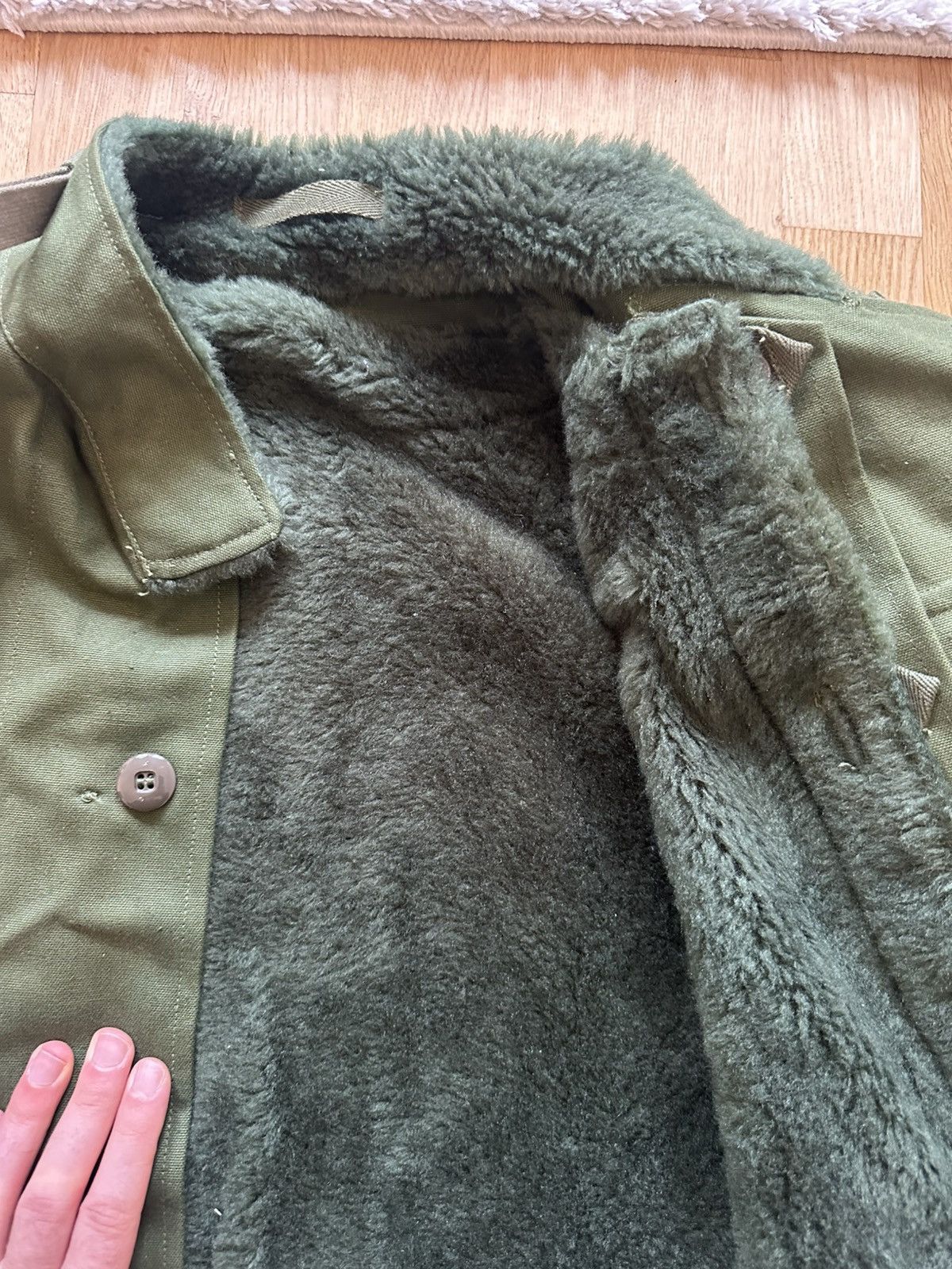 Vintage Swedish Army Motorcycle Jacket 1961 Size US L / EU 52-54 / 3 - 8 Thumbnail