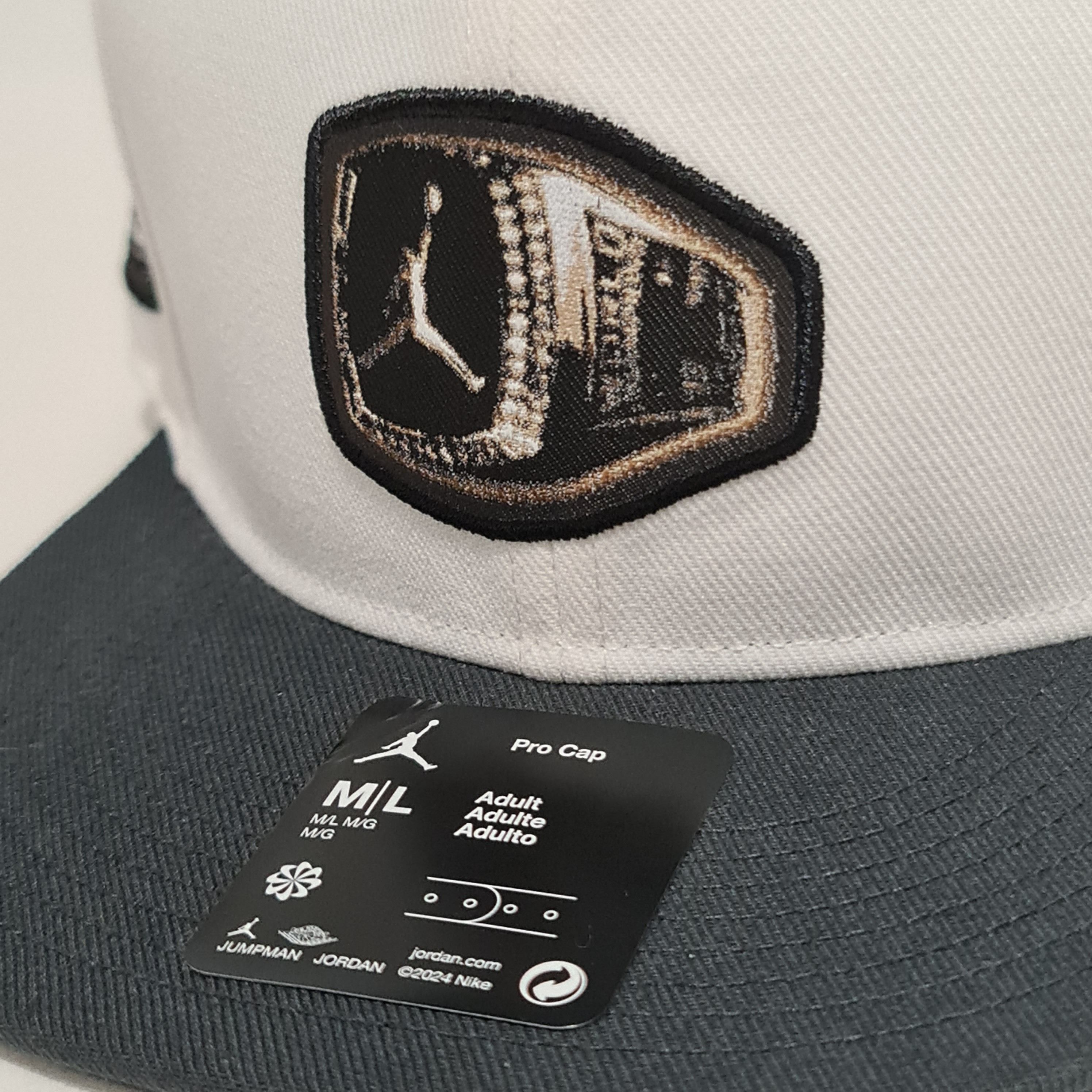 Jordan Brand Jordan Cap Snapback 'Flight MVP Champ Rings' White/Black Size ONE SIZE - 6 Thumbnail