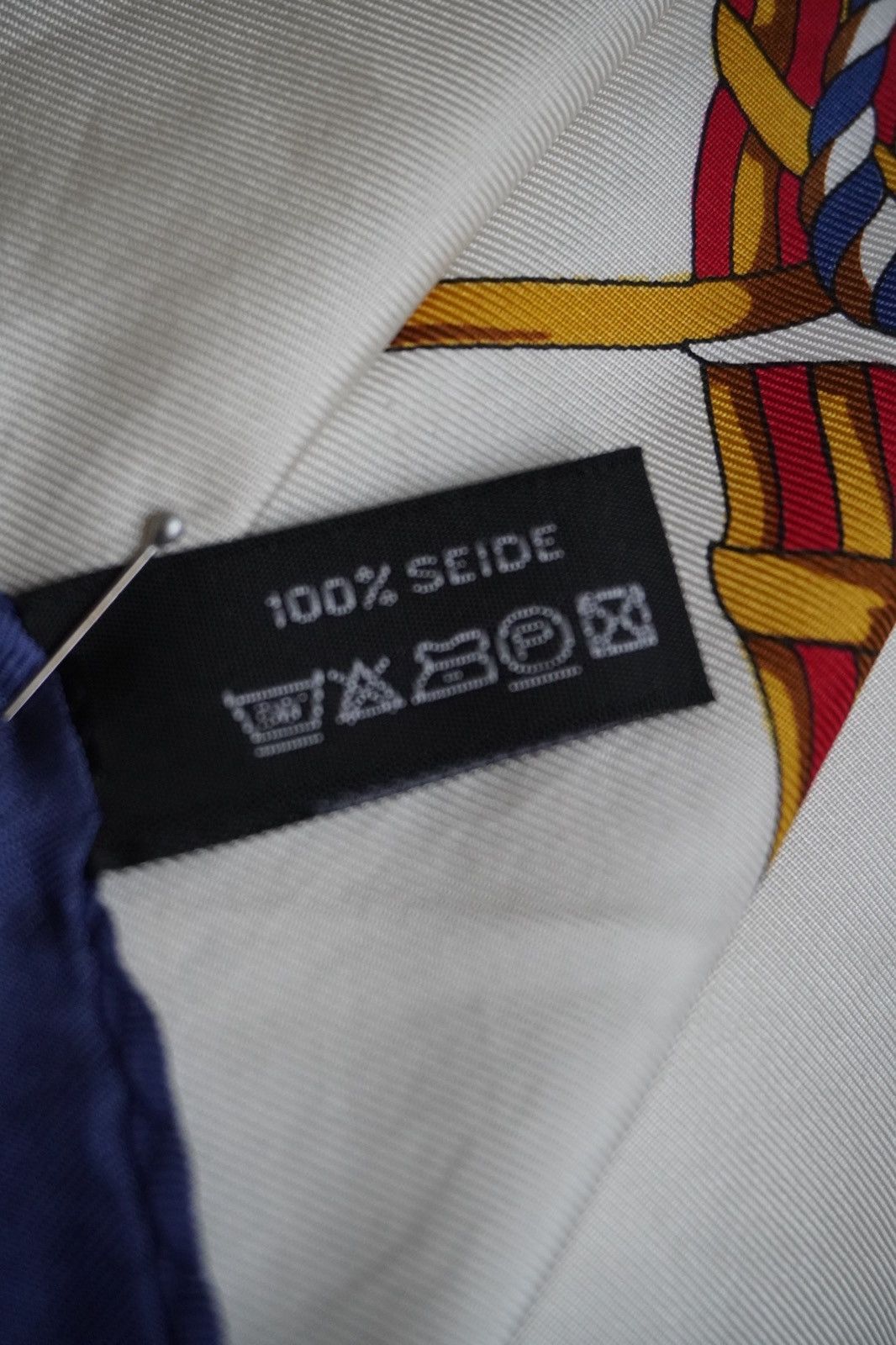 Other Vintage Feliciani 100% Silk Scarf Sailor, Hand‑Rolled Hem Size ONE SIZE - 3 Thumbnail