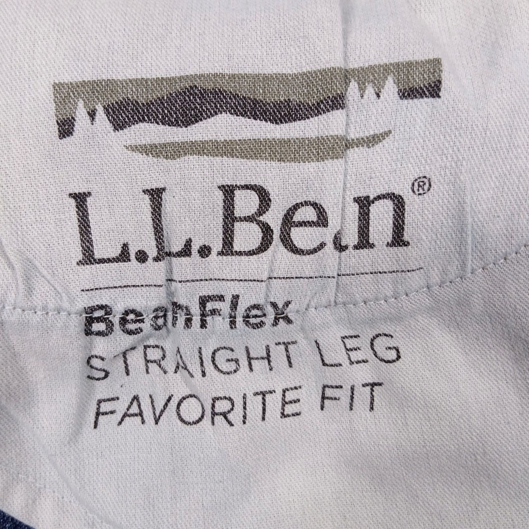 Vintage L.L. Bean 1912 Favorite Fit Straight Jeans Women's 16P Petite Blue EUC Size 38" / US 16 / IT 52 - 6 Thumbnail