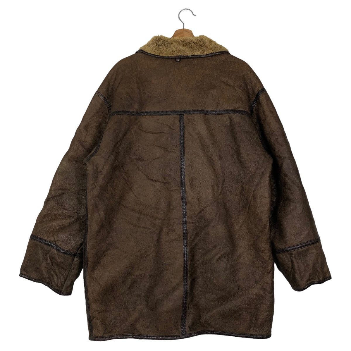 Japanese Brand 🔥Vintage Shearling Leather Jacket Mink Fur Lining Van Jac Size US M / EU 48-50 / 2 - 7 Thumbnail