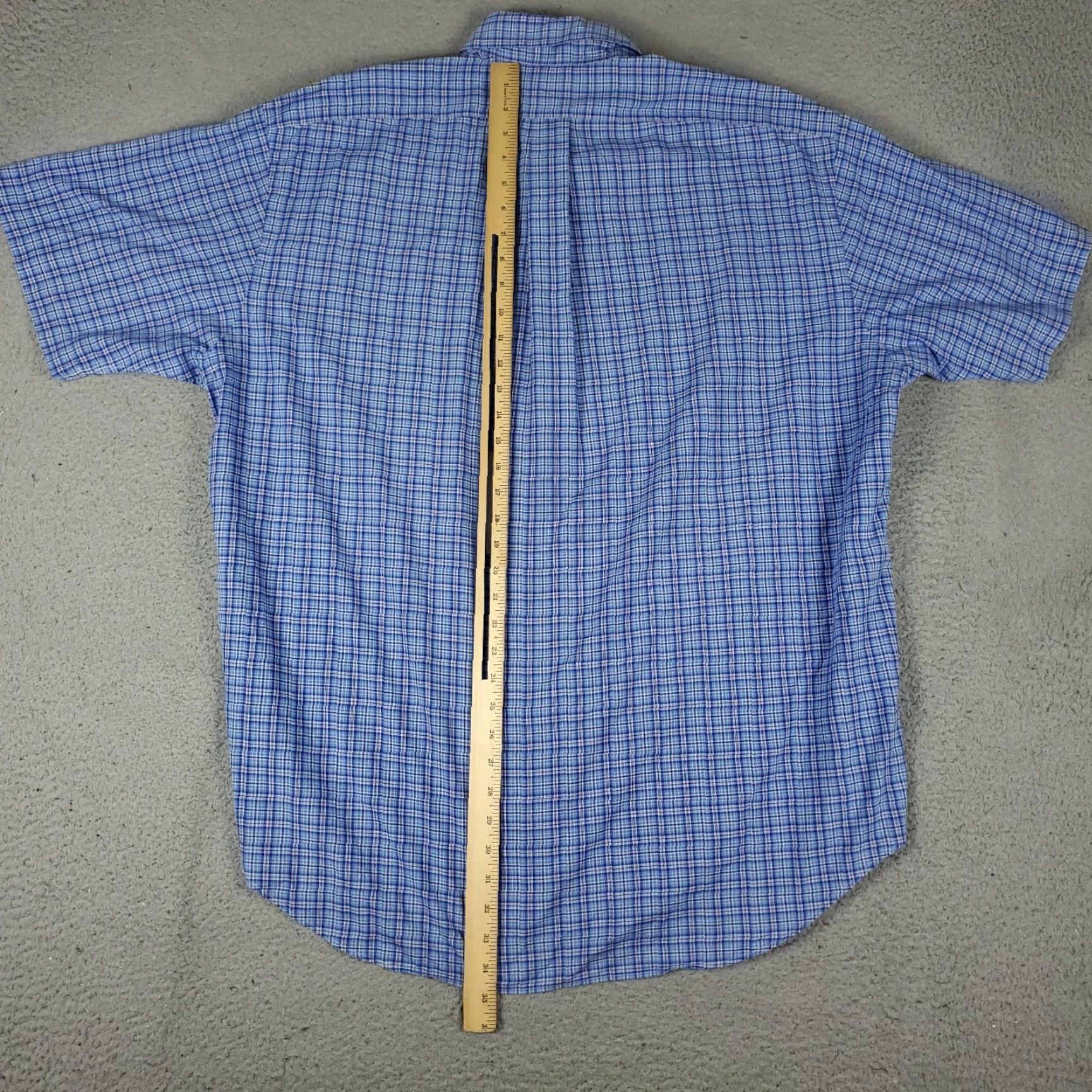 Ralph Lauren Ralph Lauren Shirt Mens XL Blue Plaid Button-Up Short Sleeve Polo Style Button-Down Collar/Logo - Classic American Preppy Modern Shirt Size US XL / EU 56 / 4 - 3 Thumbnail