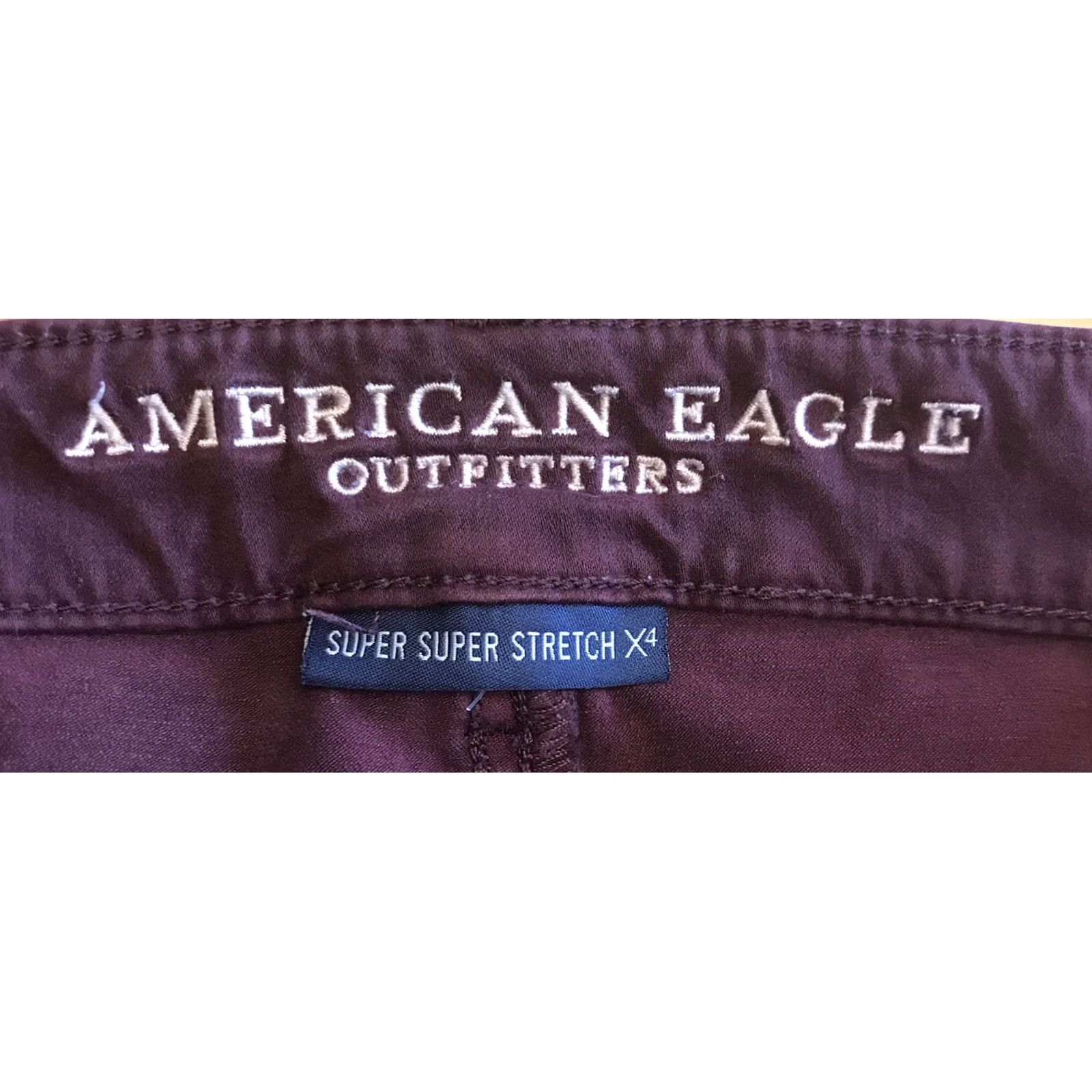 American Eagle Outfitters VINTAGE? No. American Eagle Outfitters Skinny Jeans Women 6 Burgundy Regular Denim Cotton Stretch Jeggings 28" Inseam Size 28" / US 6 / IT 42 - 5 Thumbnail