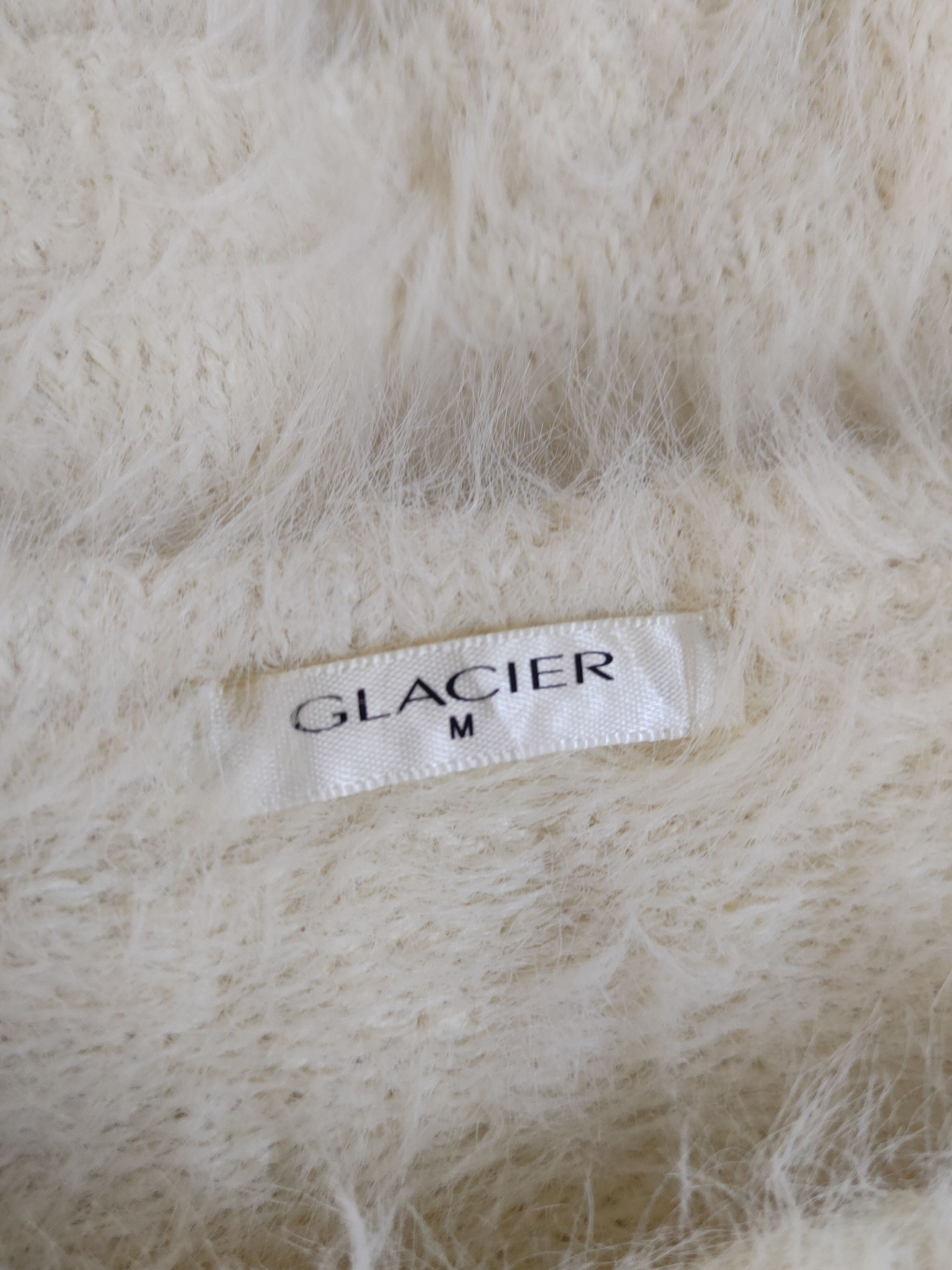 Japanese Brand Glacier Cream Shag Shaggy Fur Mohair Knitwear #S1988 Size S / US 4 / IT 40 - 12 Thumbnail