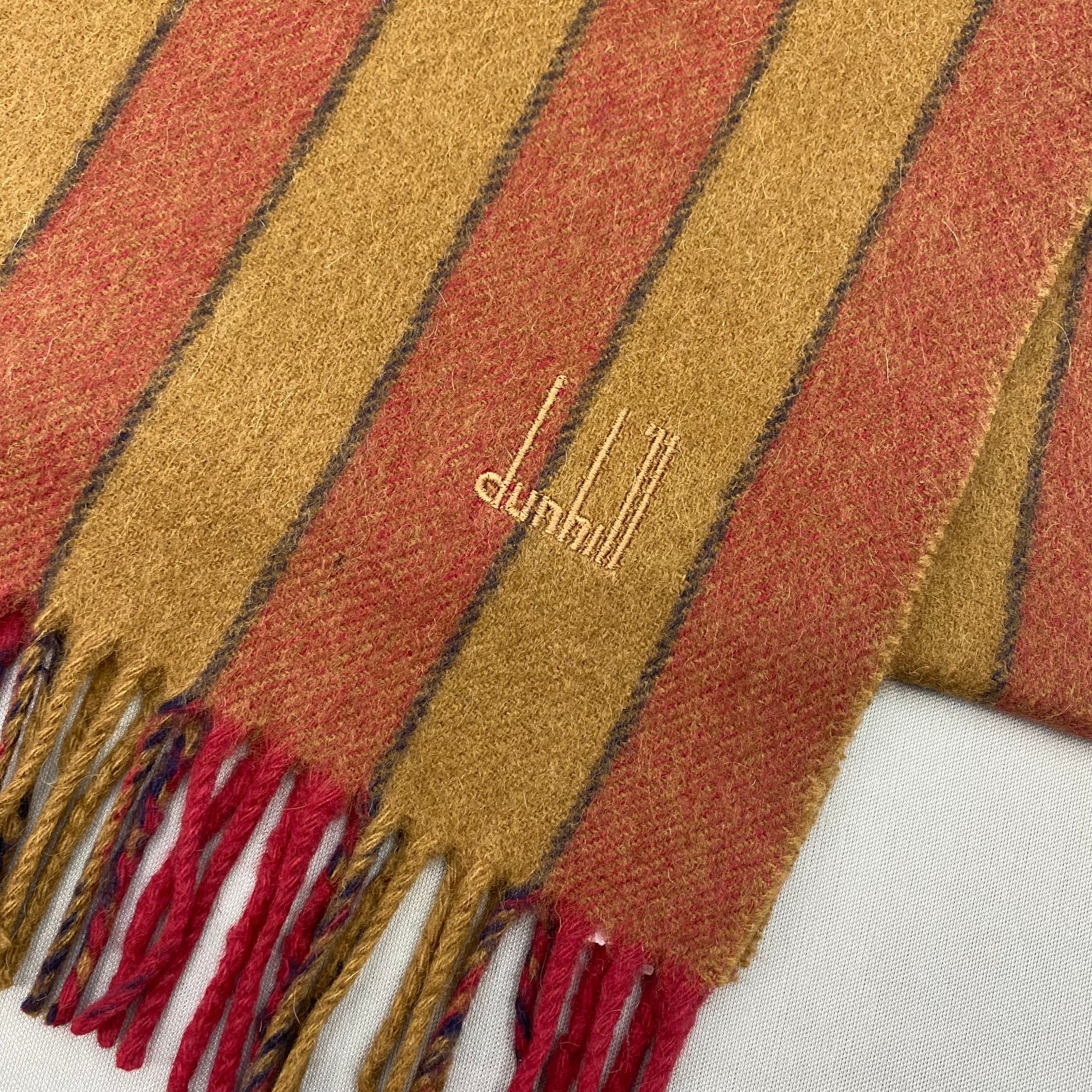 Alfred Dunhill Vintage Dunhill Scarf Muffler Wool Cashmere Winter Scarves Size ONE SIZE - 4 Thumbnail