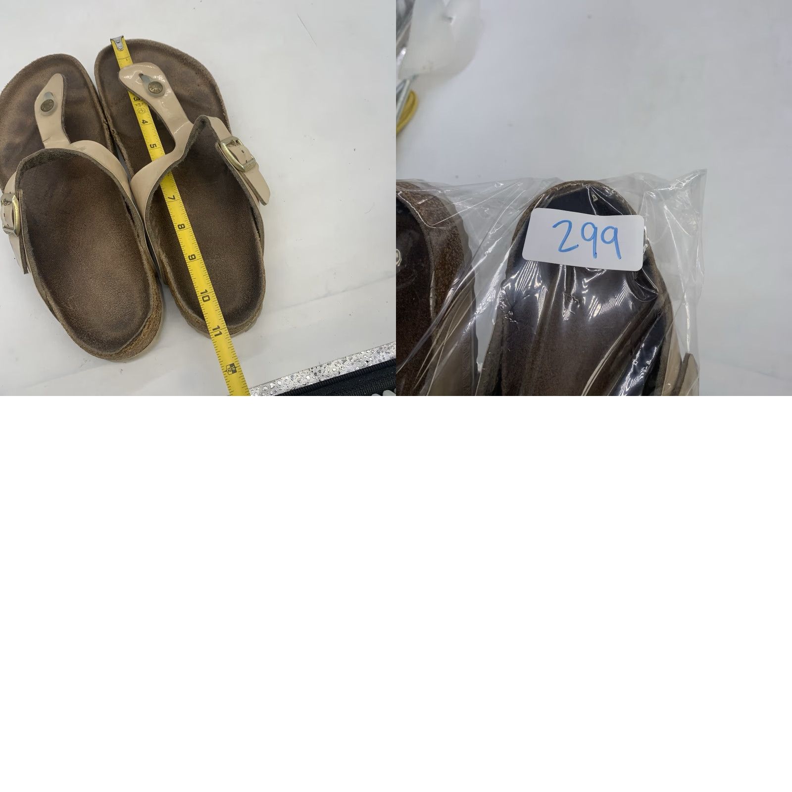 Birkenstock Birkenstock Gizeh Sandals Women’s 9 EU 40 Beige Flip Flops Thong Comfort Adjustable Strap Size US 9 / IT 39 - 8 Thumbnail