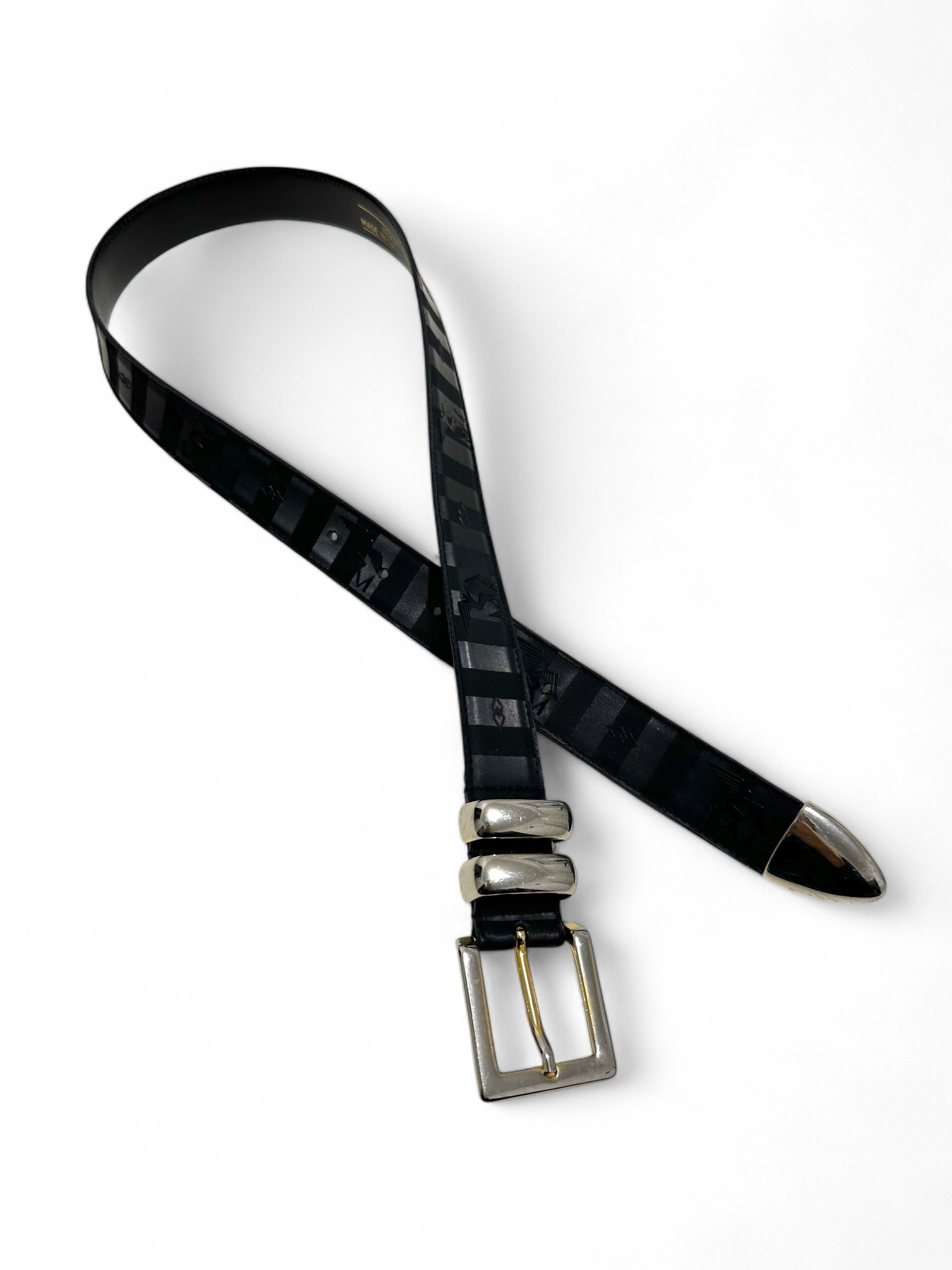 Maison Mollerus Vintage Maison Mollerus Leather Black Belt S-M Size ONE SIZE - 3 Thumbnail