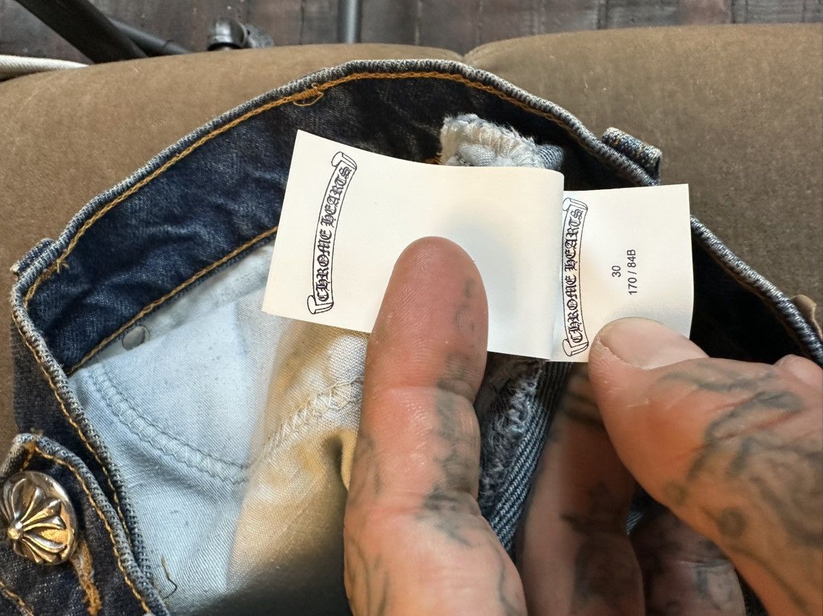 Chrome Hearts Chrome Hearts NEW Levi Stencil cross patch jeans 30 31 Size US 30 / EU 46 - 13 Thumbnail