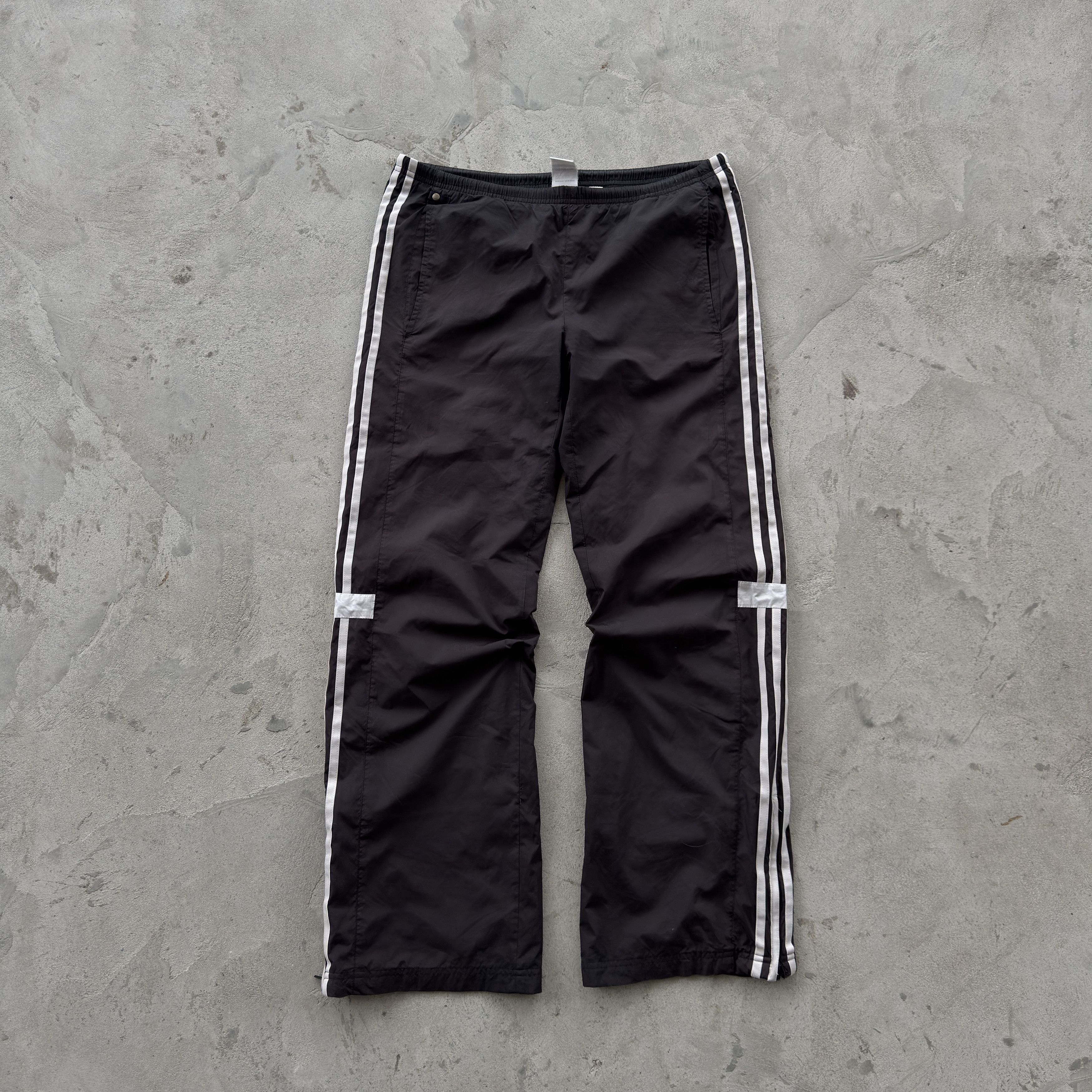 Adidas Vintage 00s Adidas Nylon Track Pants Size 30" / US 8 / IT 44 - 1 Thumbnail