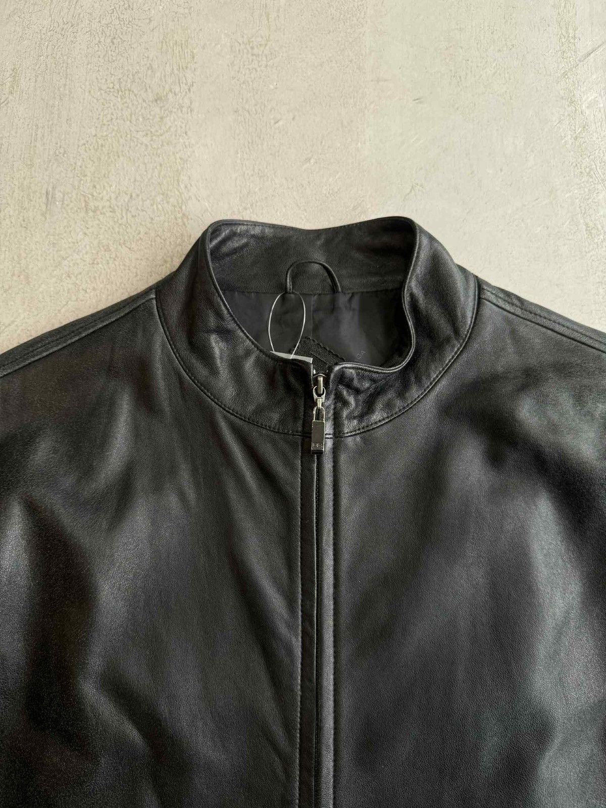 Balenciaga Balenciaga - Nicolas Ghesquiere Harrington Leather Jacket Size US XL / EU 56 / 4 - 4 Thumbnail