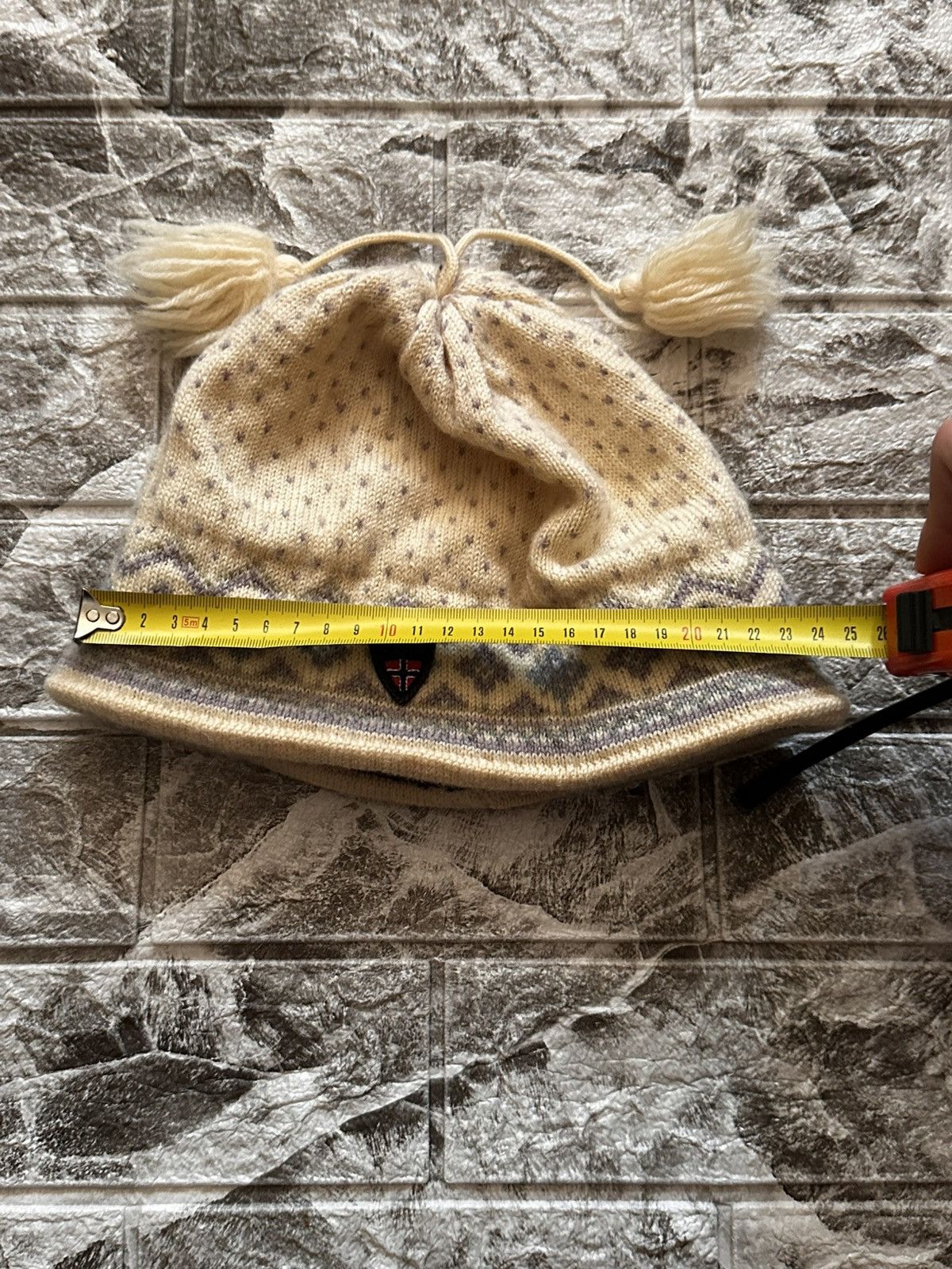 Dale Of Norway Vintage Dale of Norway Wool Knit Hat with Tassels Winter Ski Size ONE SIZE - 9 Thumbnail