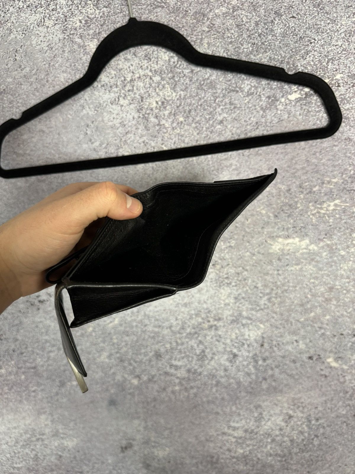 Gucci × Vintage Gucci Wallet Bifold Vintage Black Leather Unisex Authentic Size ONE SIZE - 13 Thumbnail