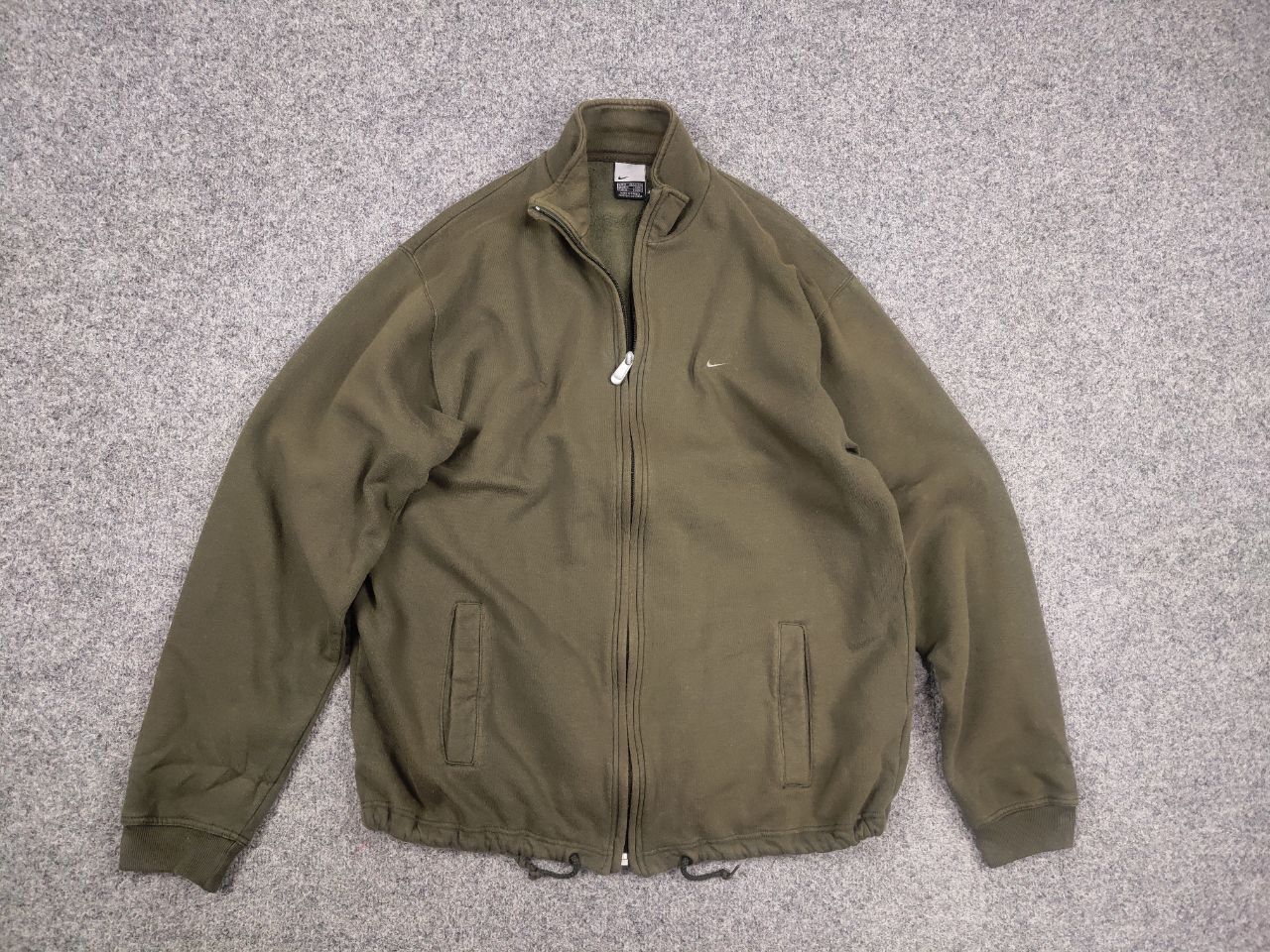 Nike Vintage Nike Y2K Style Swoosh Zip Military Olive Sweatshirt Size US M / EU 48-50 / 2 - 8 Thumbnail