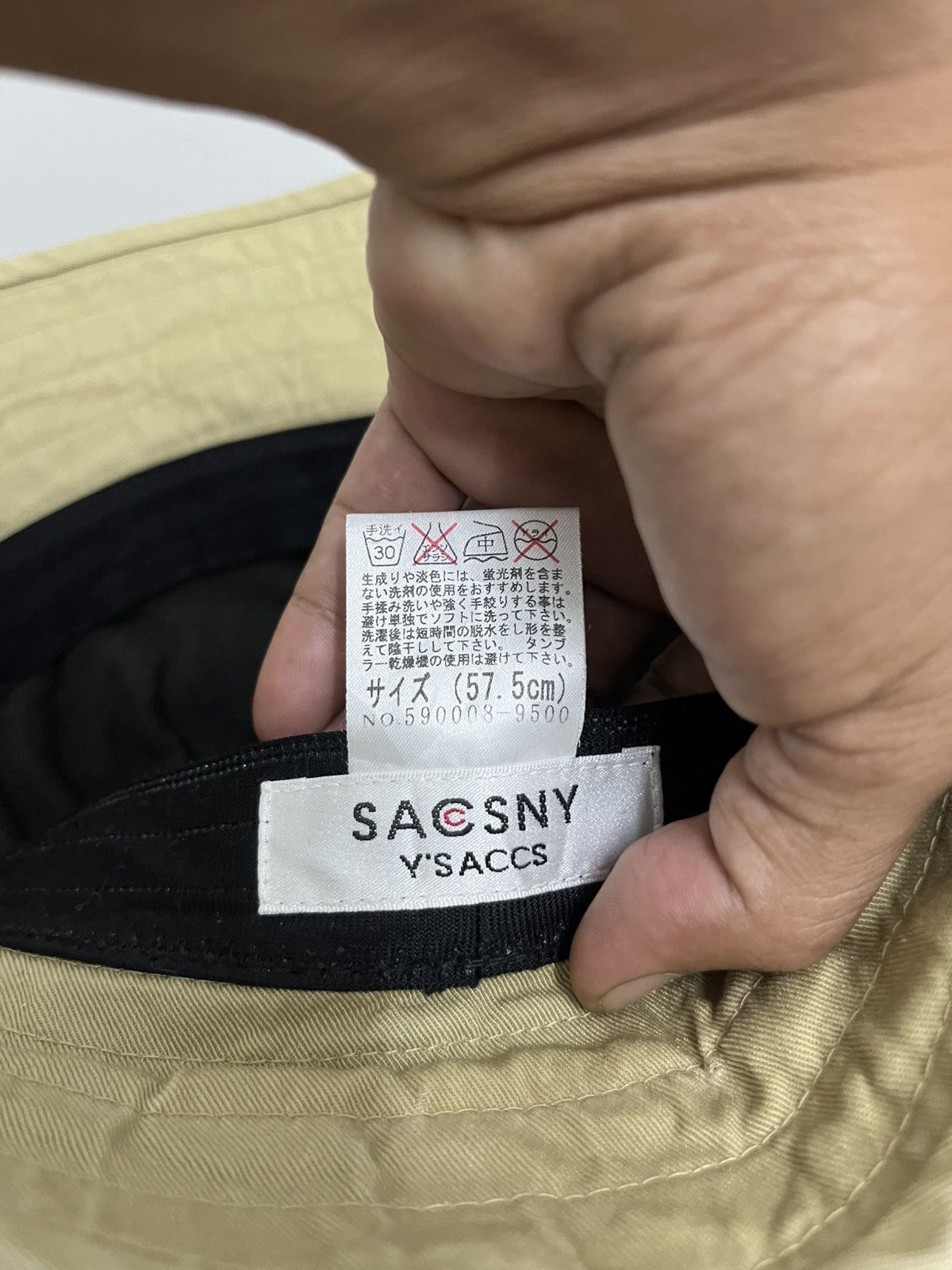 Yohji Yamamoto Vintage Yohji Yamamoto Y’SACCS Sacsny Khaki Bucket Hats Size ONE SIZE - 5 Thumbnail