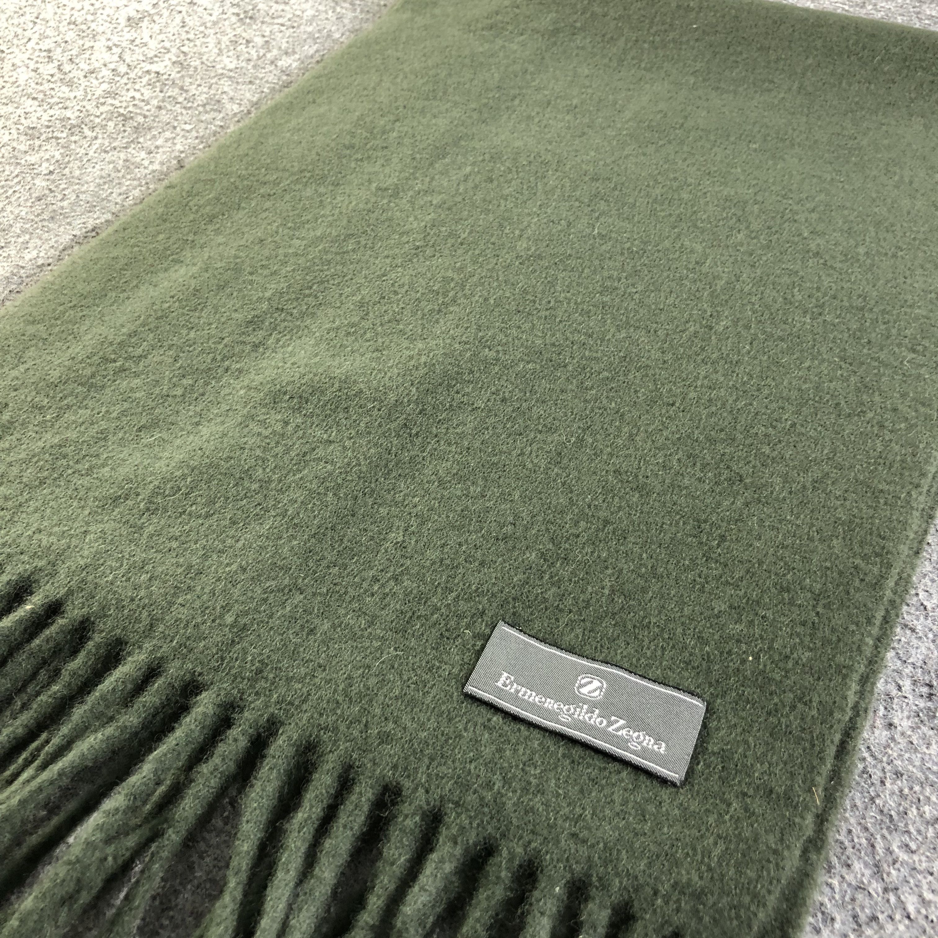 Ermenegildo Zegna Ermenegildo Zegna Plain Wool Scarf Muffler V1743 Size ONE SIZE - 3 Thumbnail
