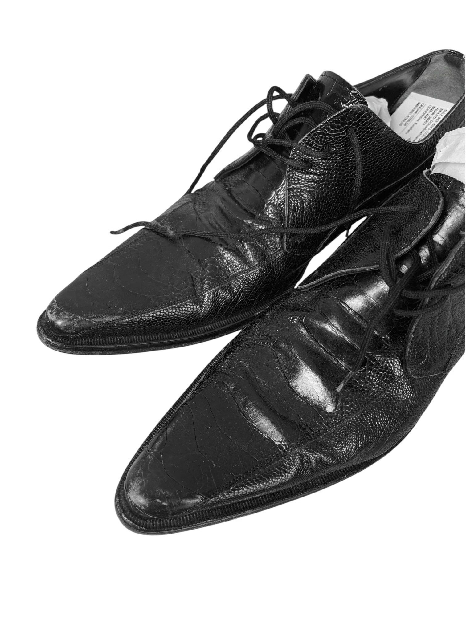 Dolce & Gabbana Dolce&Gabbana 2000's Crocodile Embossed Leather Shoes Size US 7.5 / EU 40-41 - 5 Thumbnail