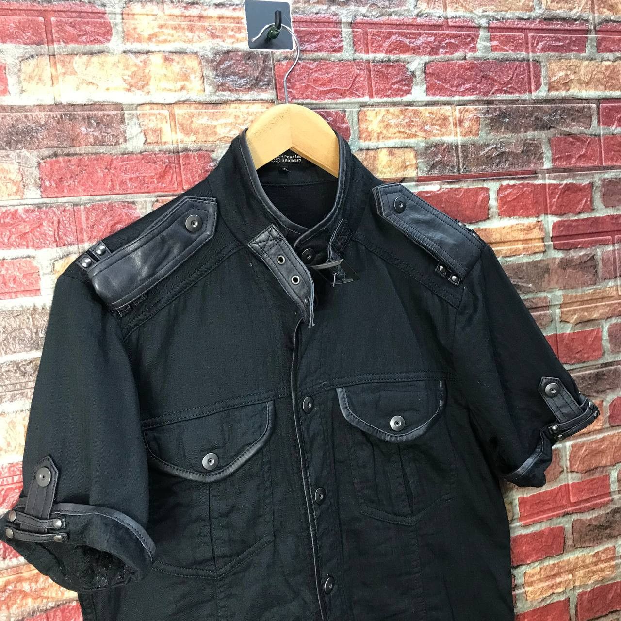 5351 POUR LES HOMMES 5351 Pour Les Hommes Pilot Bondage LGB Shirt Leather Trim Size US M / EU 48-50 / 2 - 5 Thumbnail