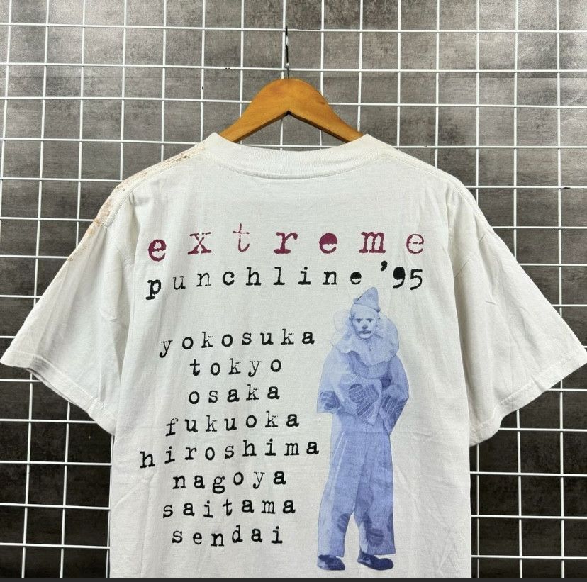 Band Tees VTG EXTREME ALLOVER PRINT PUNCHLINE 1995 Size US L / EU 52-54 / 3 - 4 Thumbnail
