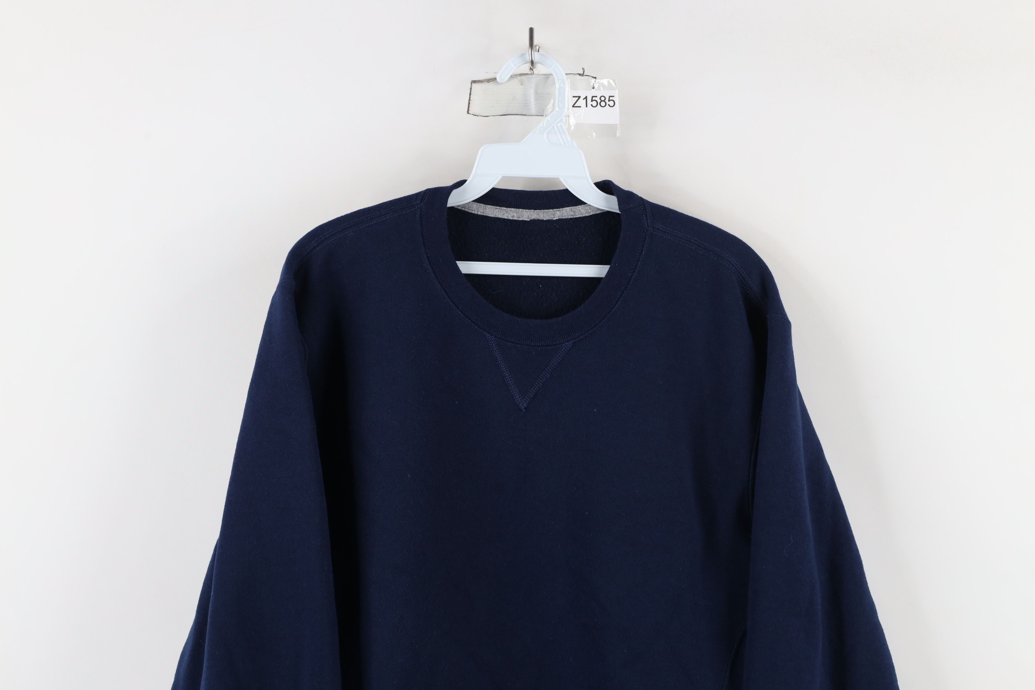 Russell Athletic × Vintage Vintage 90s Russell Athletic Blank Crewneck Sweatshirt Blue Size US M / EU 48-50 / 2 - 2 Thumbnail